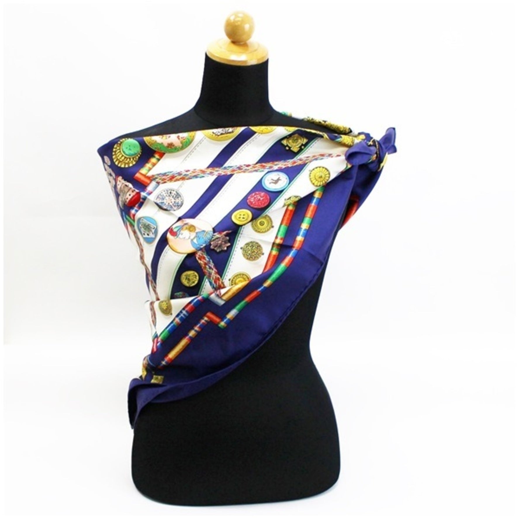 Hermes Silk Scarf Muffler Carre 90 Petie main Seamstress