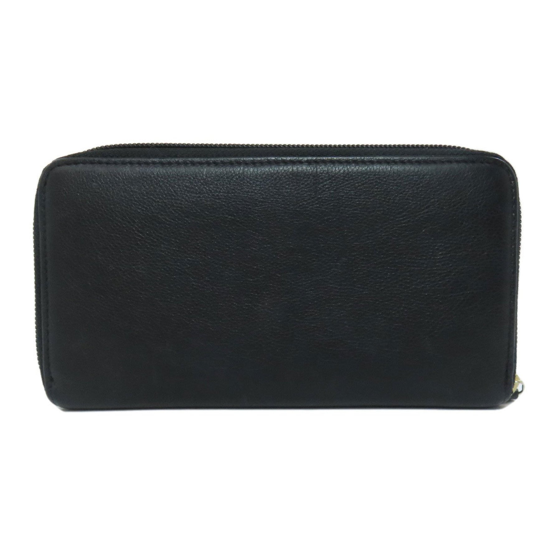CHANEL Round Coco Mark Long Wallet Calfskin