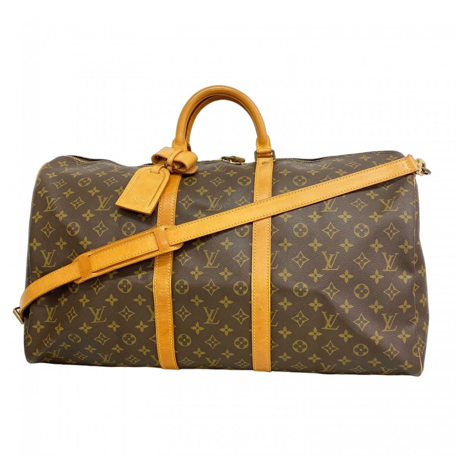 Louis Vuitton Monogram Keepall Bandouliere 55 Boston Bag Men's and