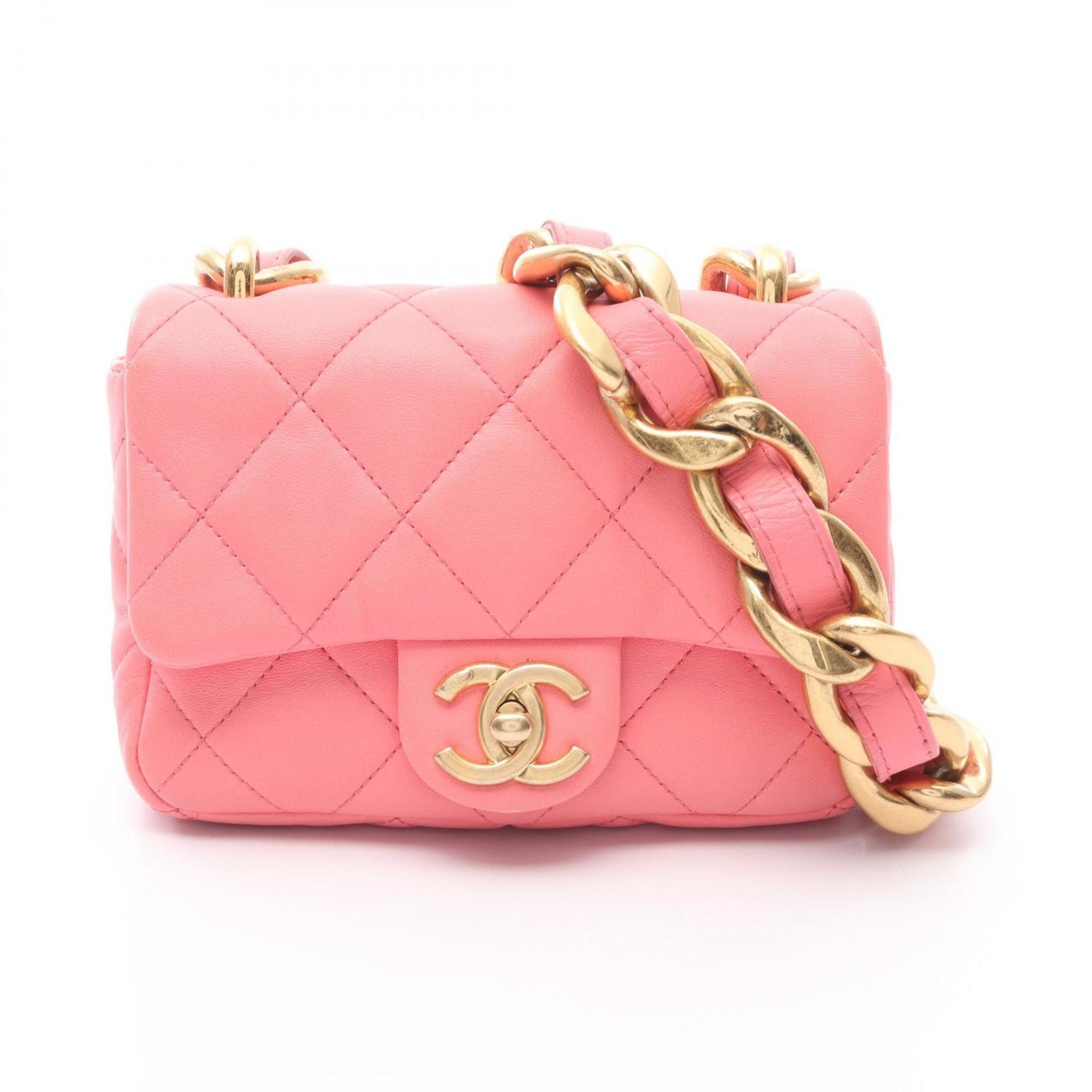 CHANEL Matelasse Shoulder Bag, Lambskin Leather