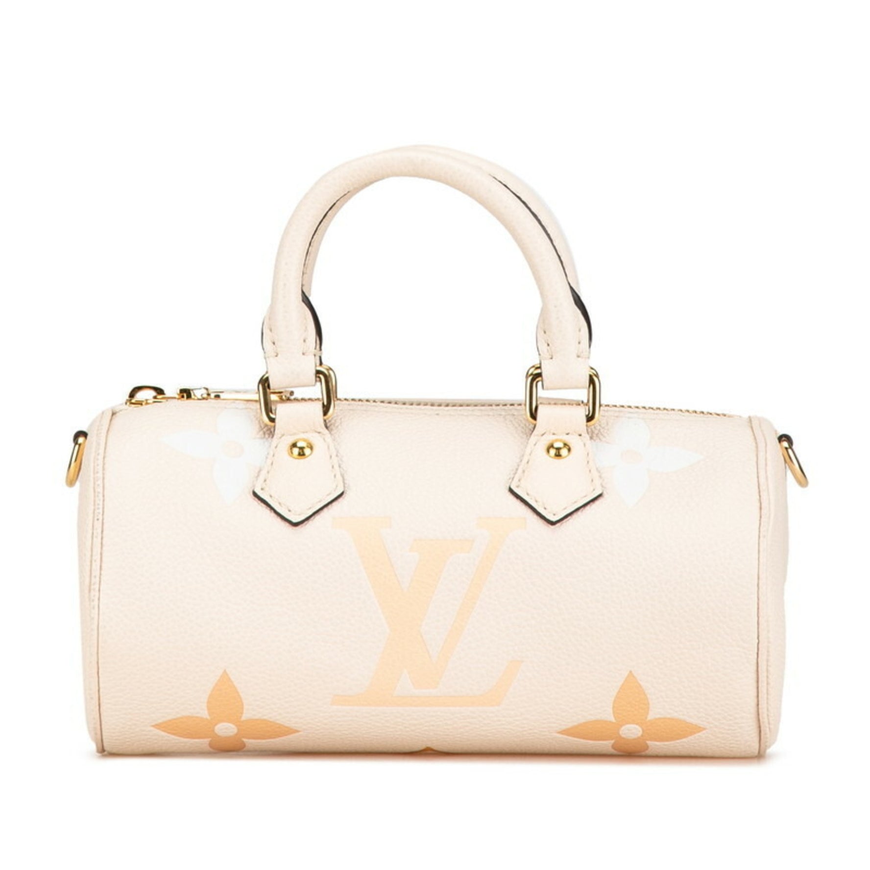 Louis Vuitton Monogram Empreinte Papillon BB Handbag Shoulder Bag Crème Grained Calf Leather LOUIS VUITTON