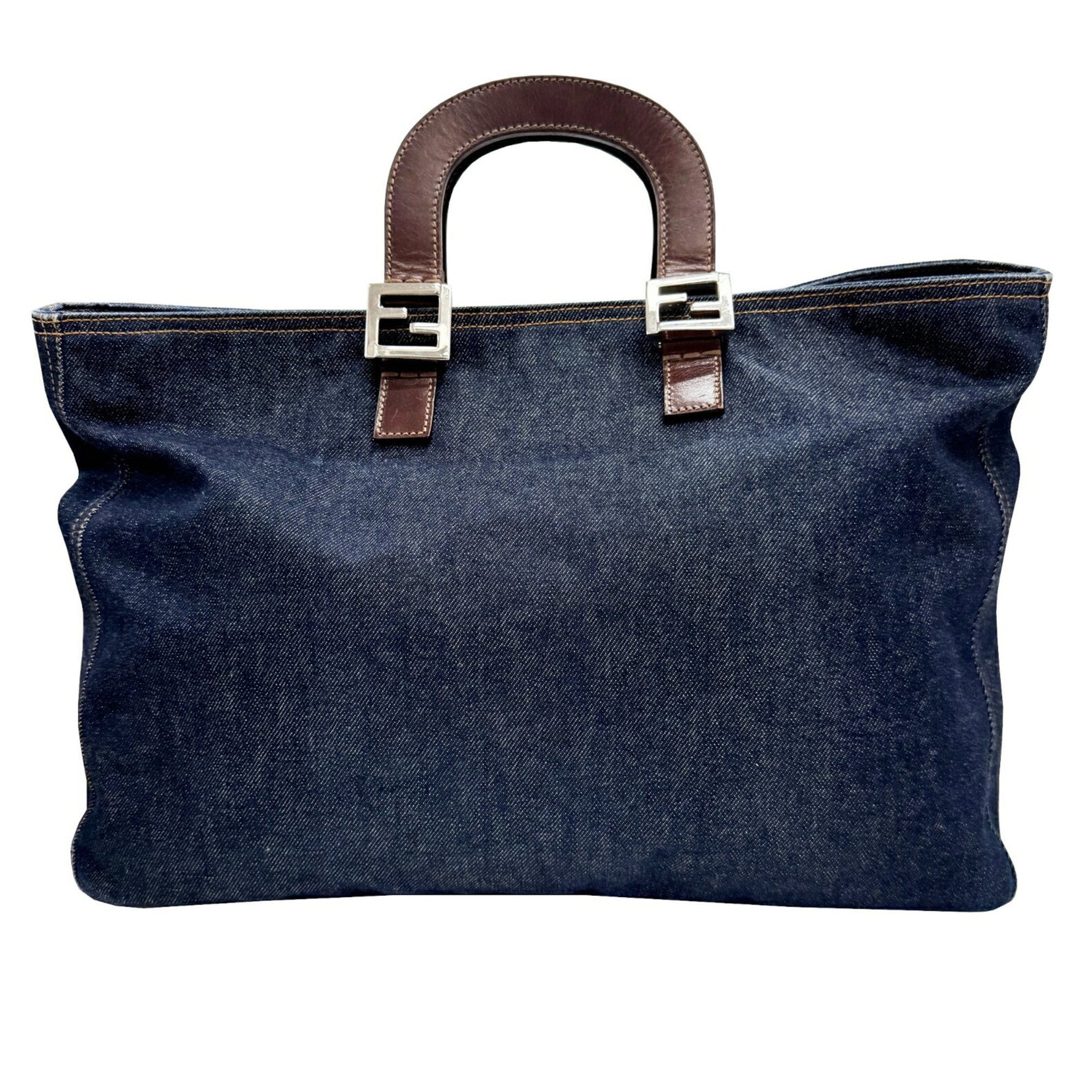 FENDI Denim Tote Bag Handbag 2354, 098