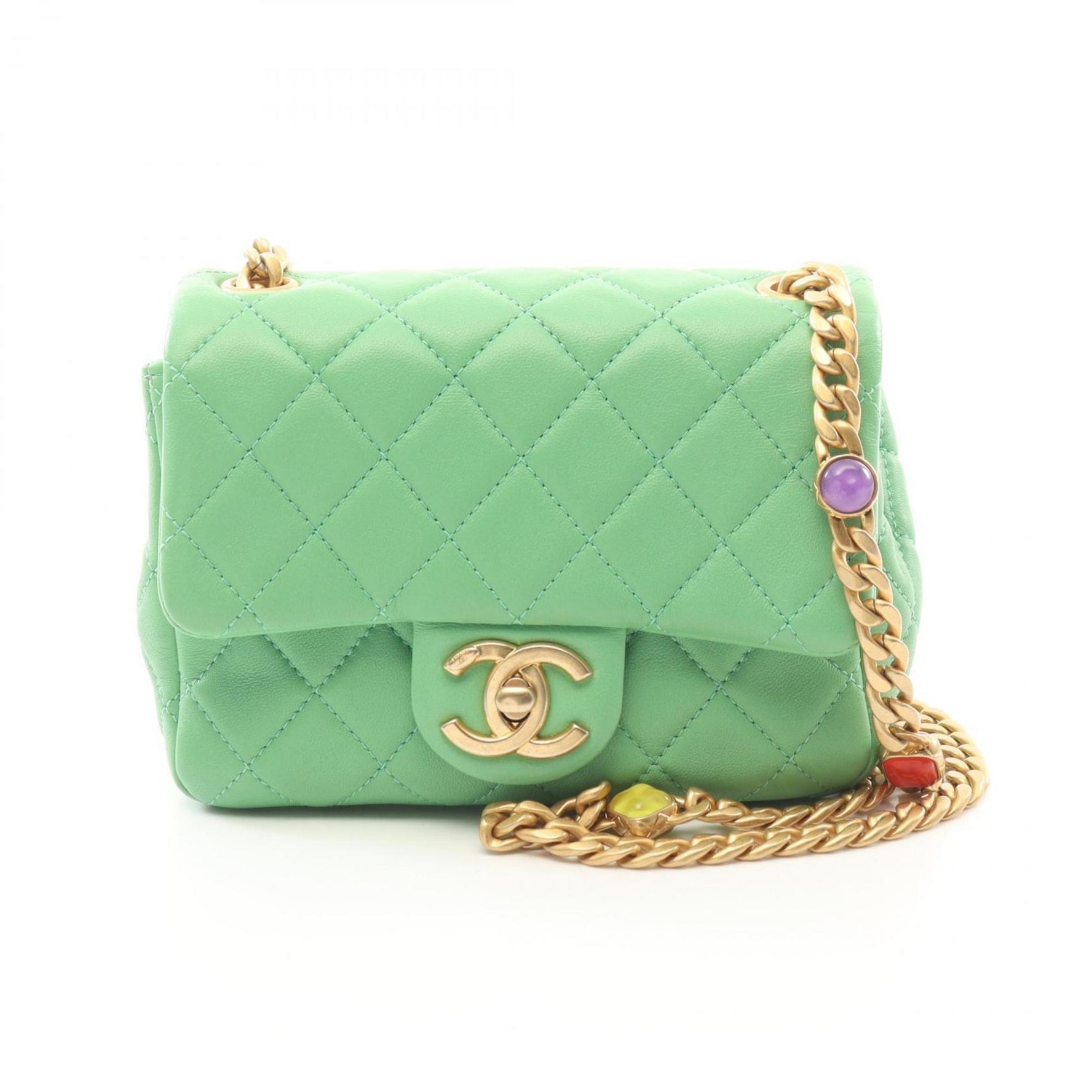 CHANEL Matelasse Shoulder Bag Lambskin (Sheepskin)