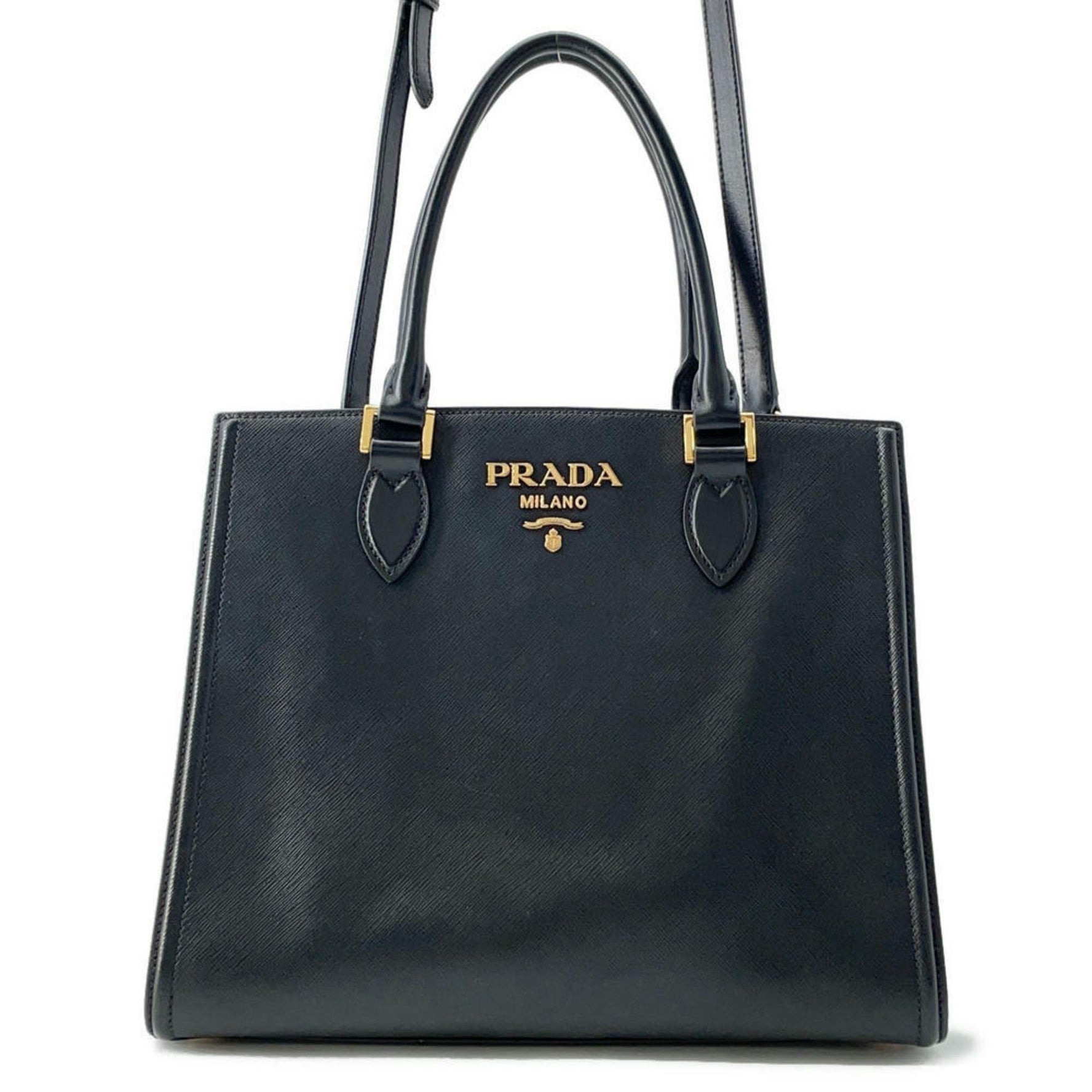 Prada Tote Bag Saffiano Leather Shoulder