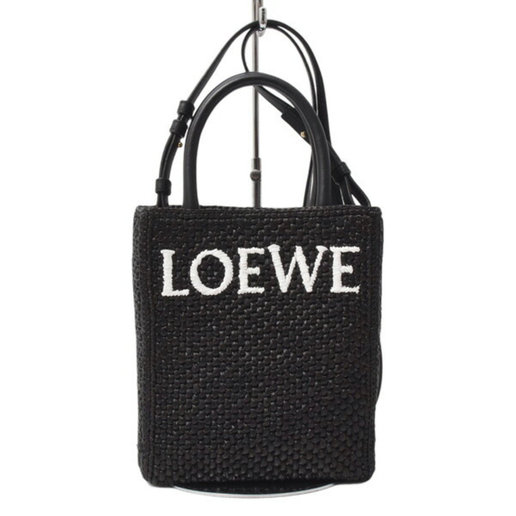 Loewe Standard Tote Bag in Raffia and Leather