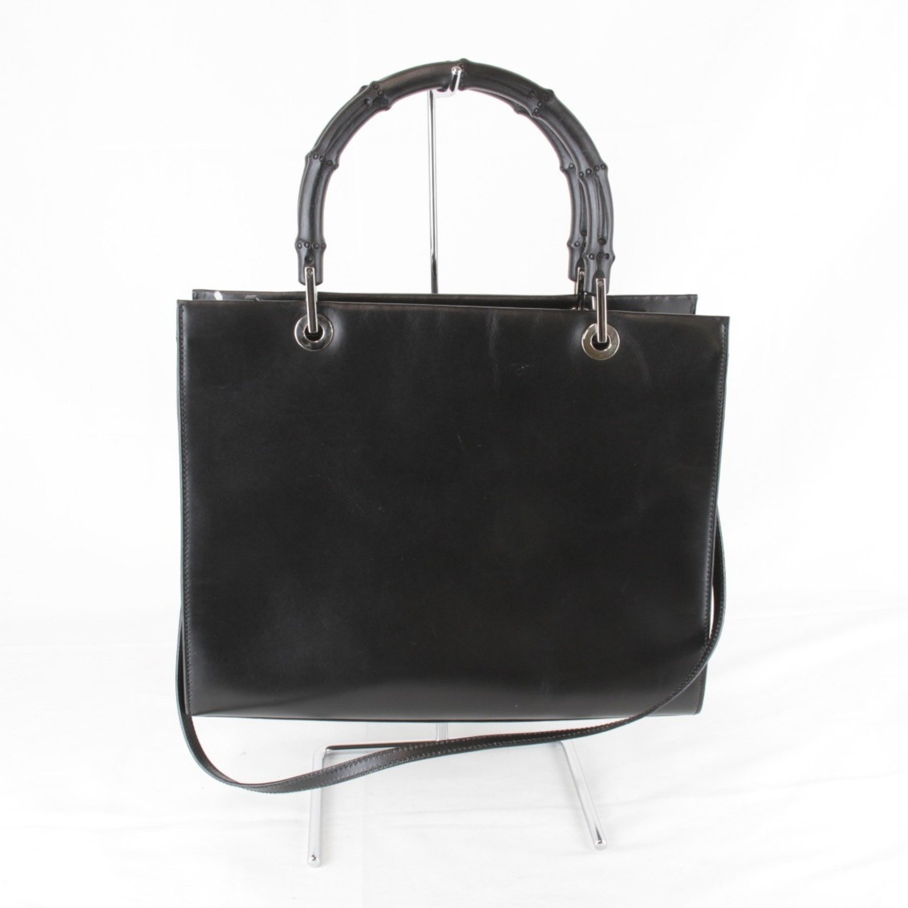 GUCCI 002・1016 Shoulder bag Bamboo handbag Leather Ladies