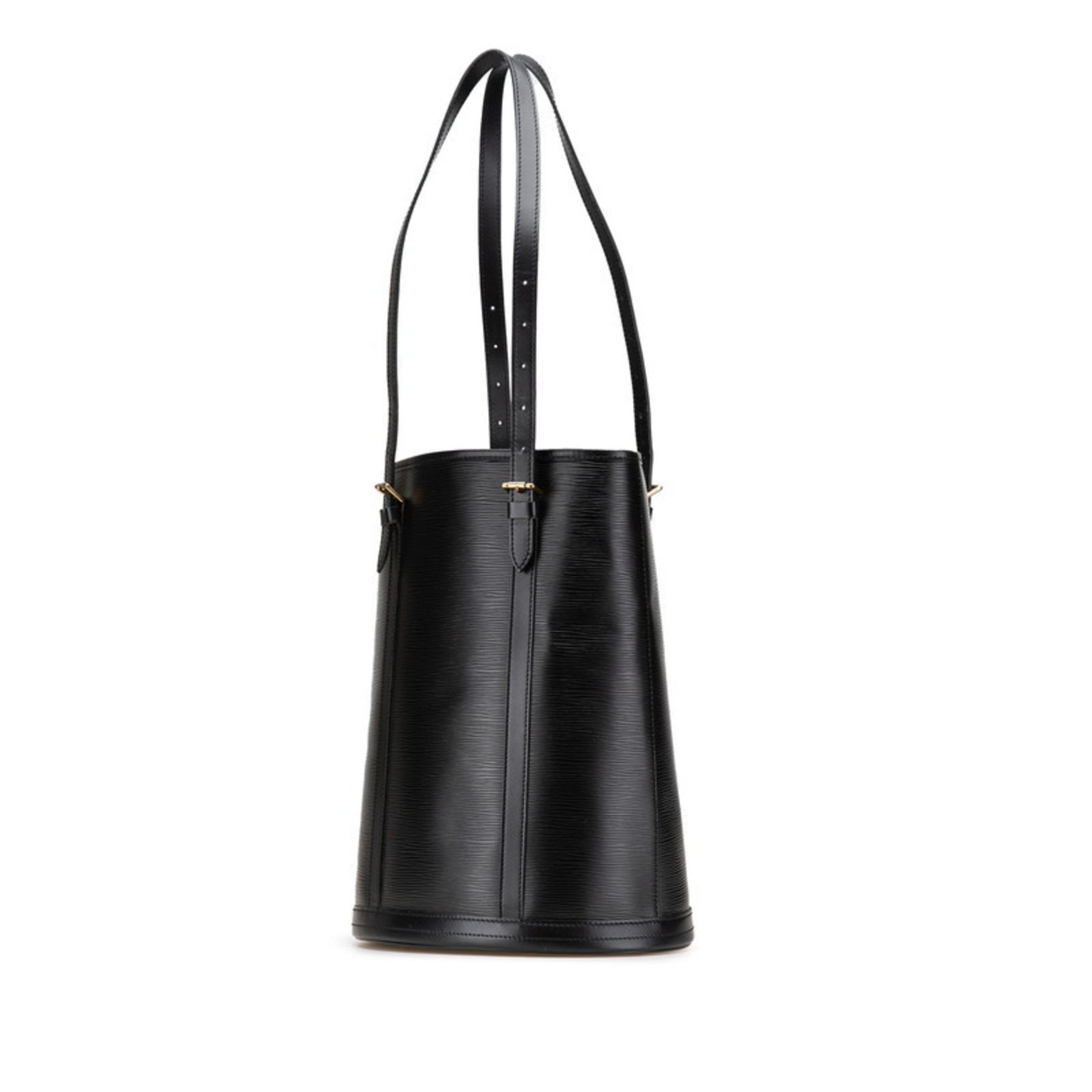 Louis Vuitton Epi Bucket GM Special Order Tote Bag Shoulder Black Noir Leather