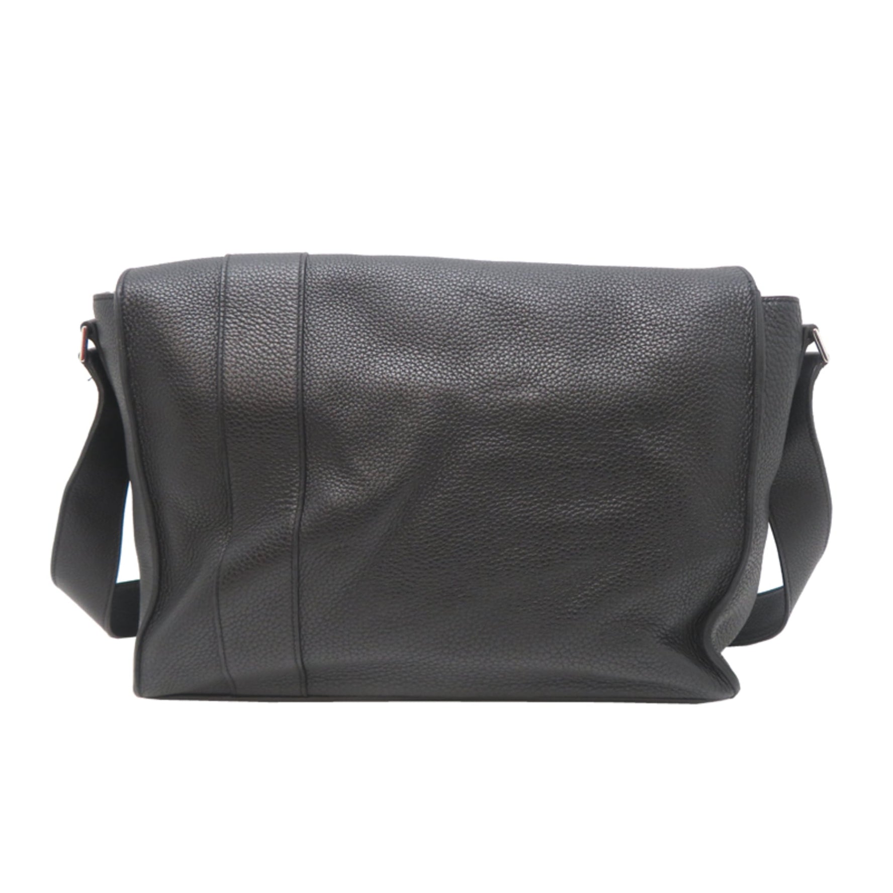 Hermes Hermès Sac Alfred 35 N Stamp, Made in 2010, Shoulder Bag, Taurillon Noir (Black)