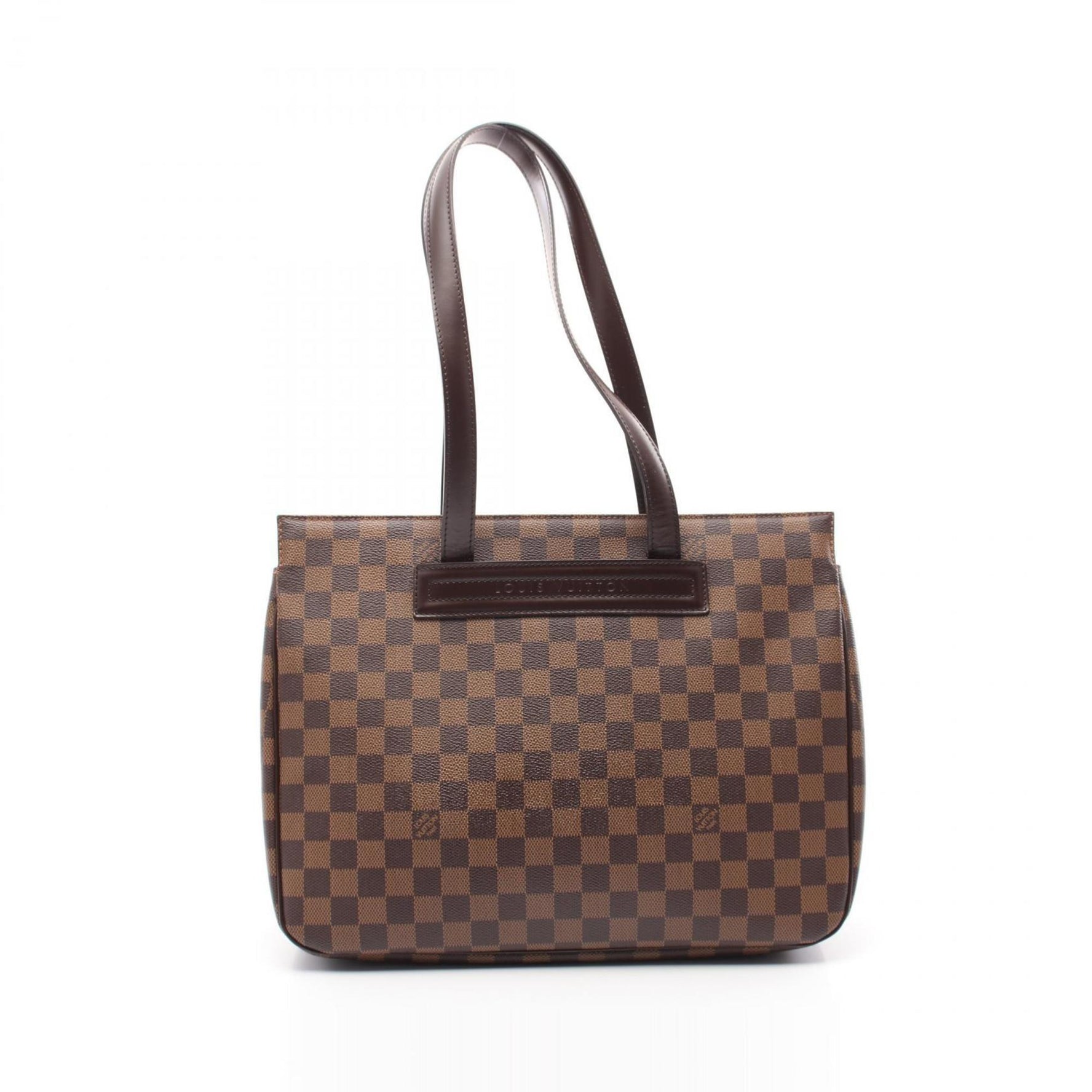 Louis Vuitton Parioli PM Tote Bag Coated Canvas Leather Damier