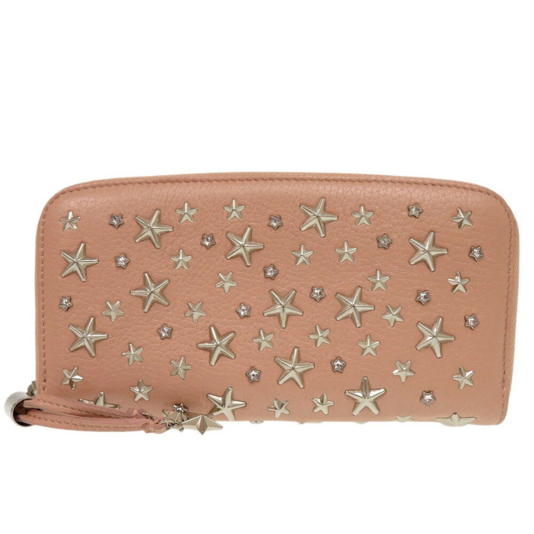 Jimmy Choo Philippa Star Stud Leather Long Wallet 1689