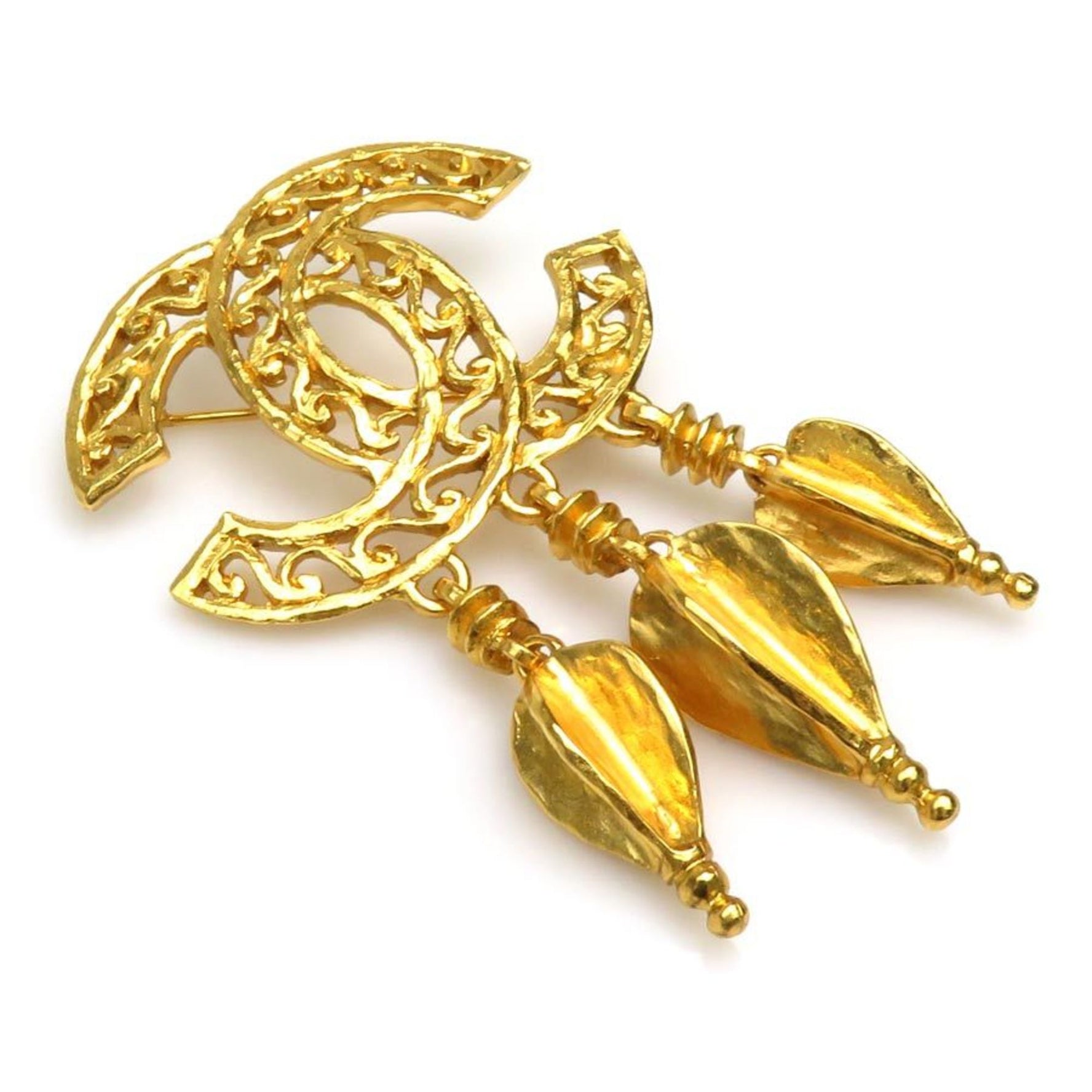 CHANEL Brooch Coco Mark Metal