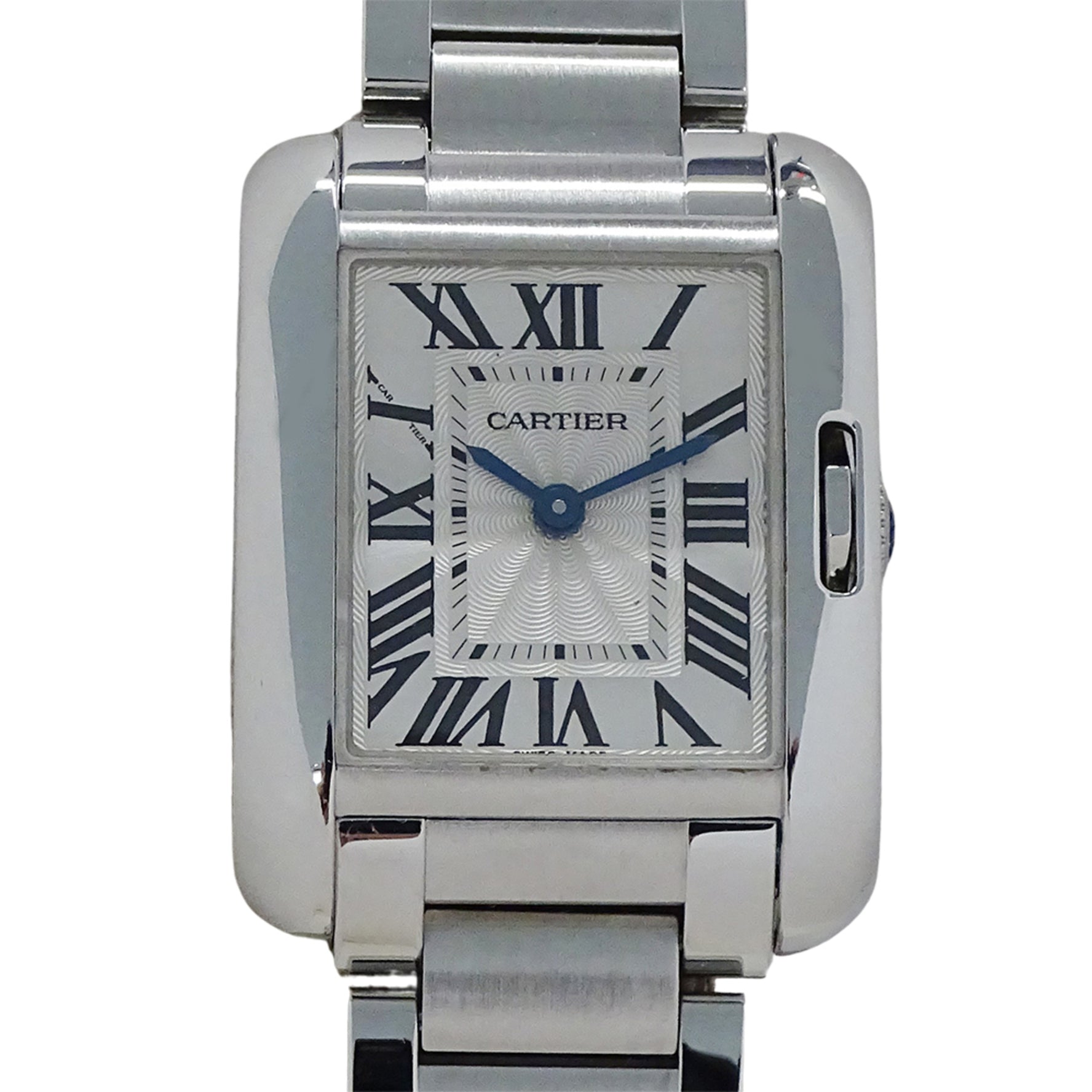 Cartier Tank Anglaise SM Quartz Watch Stainless Steel, Silver, Square, Polished