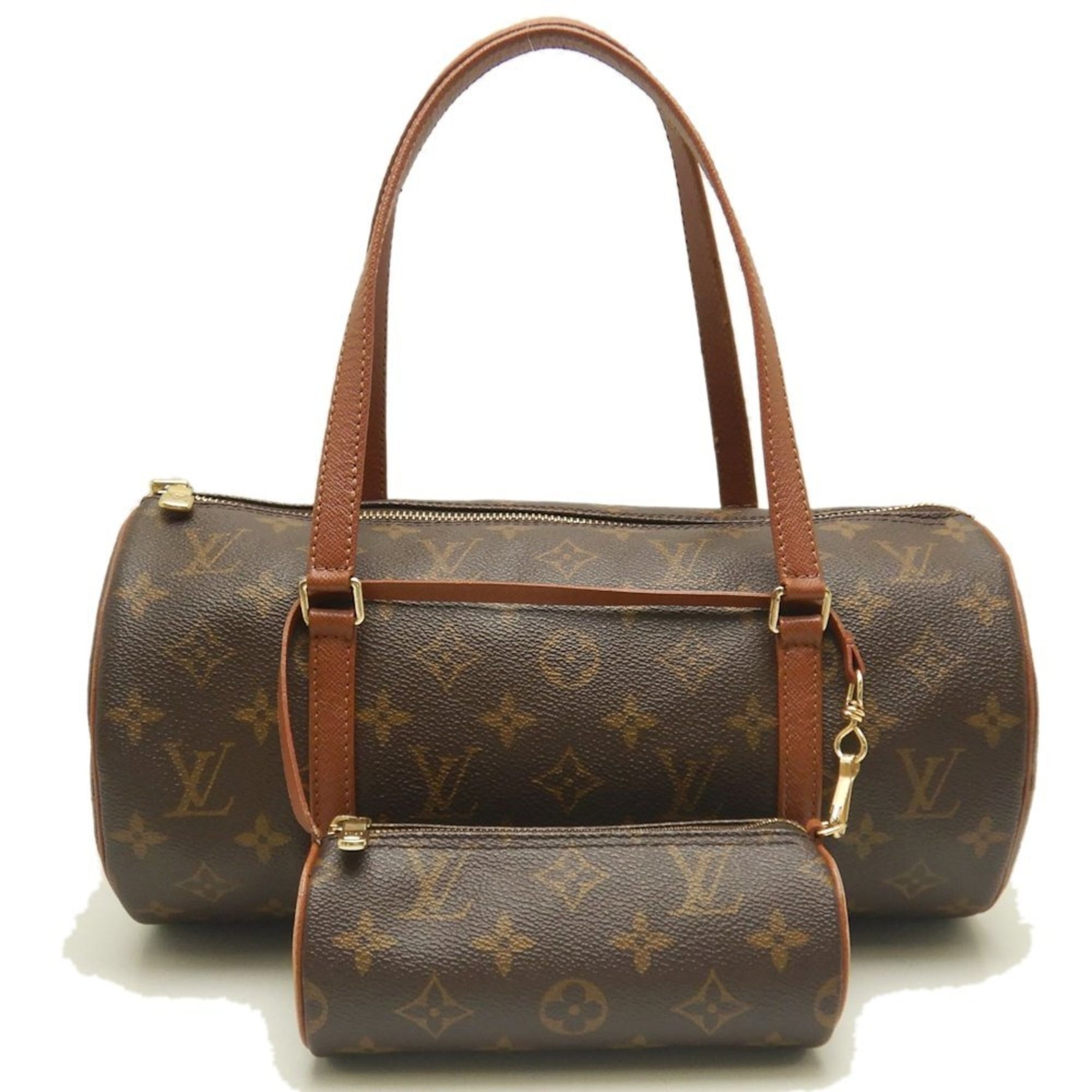 Louis Vuitton Monogram Papillon 30 Handbag Brown