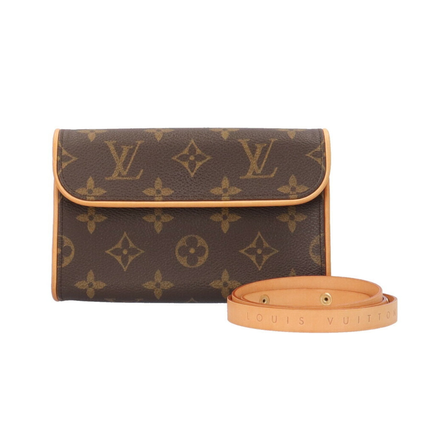 Louis Vuitton Pochette Florentine Monogram Waist Bag Canvas Brown Unisex