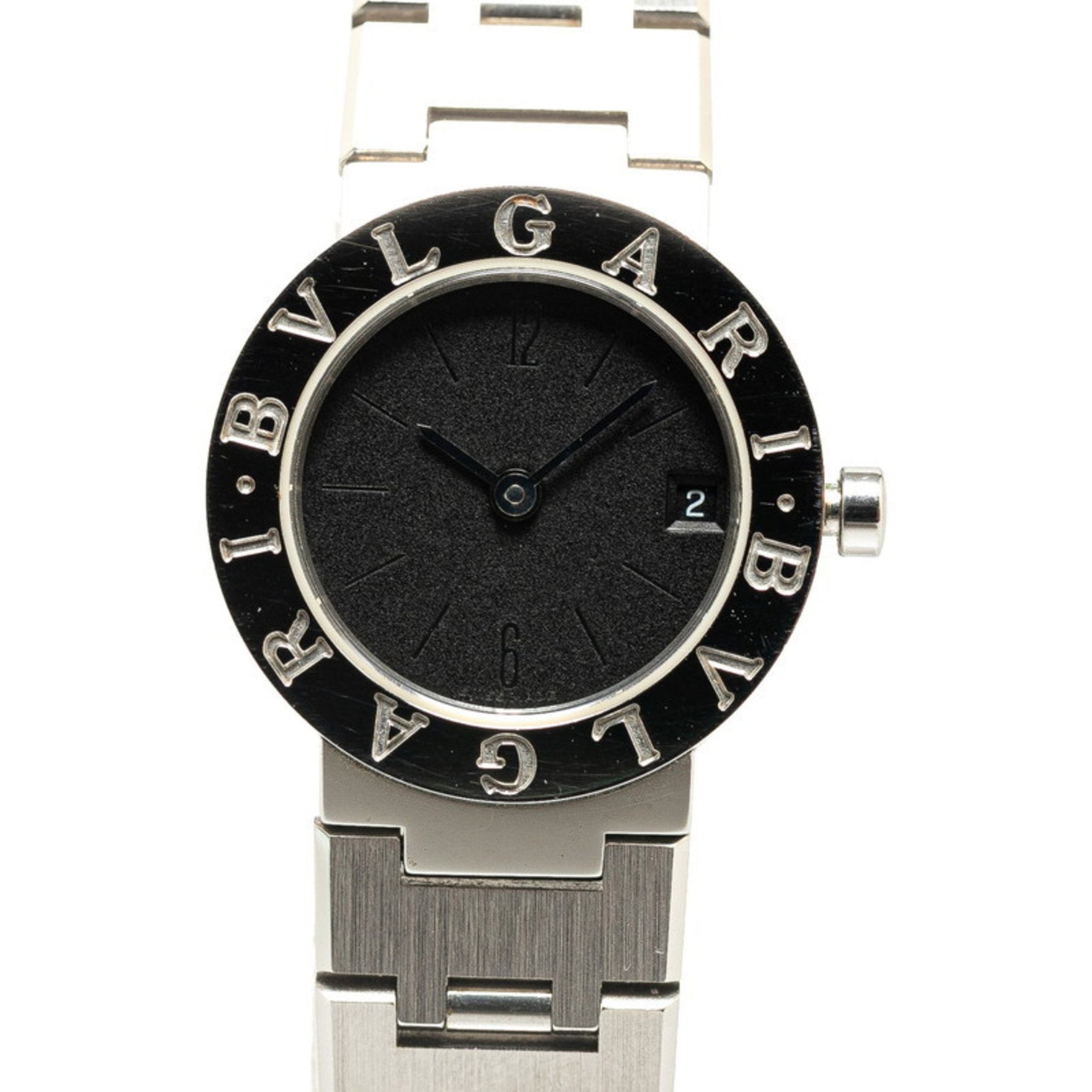 BVLGARI Watch Quartz Black Dial Stainless Steel