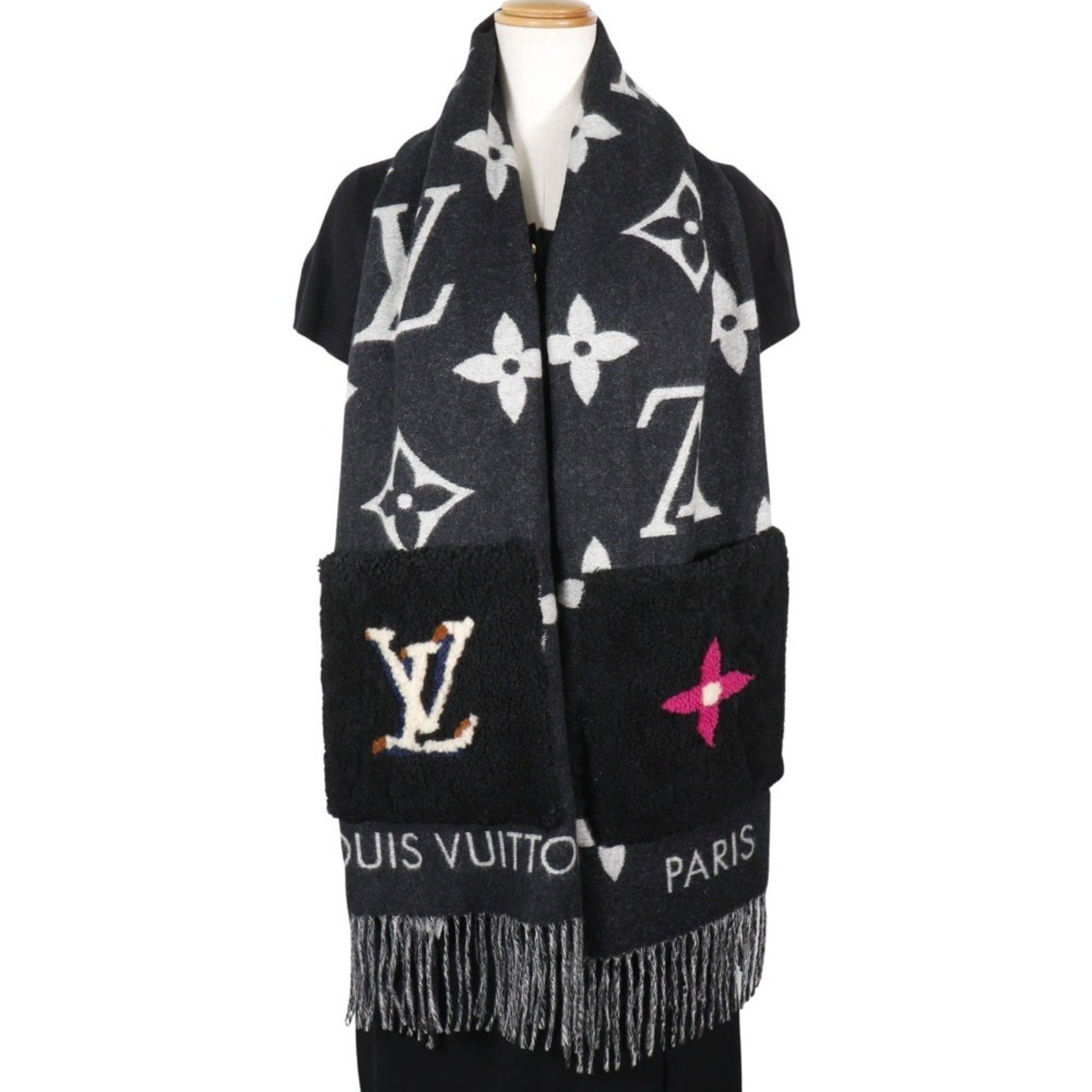 Louis Vuitton Echarpe Cold Reykjavik Scarf Mouton Teddy Cashmere