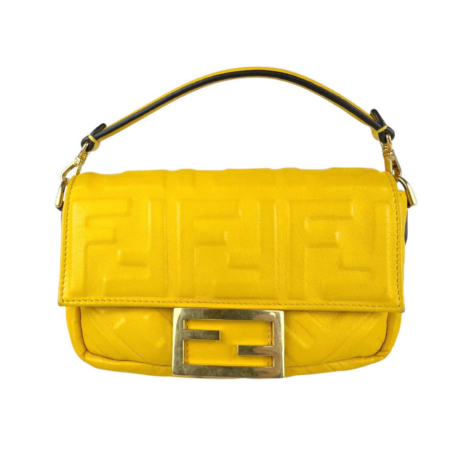 FENDI handbag shoulder bag mini baguette leather ladies