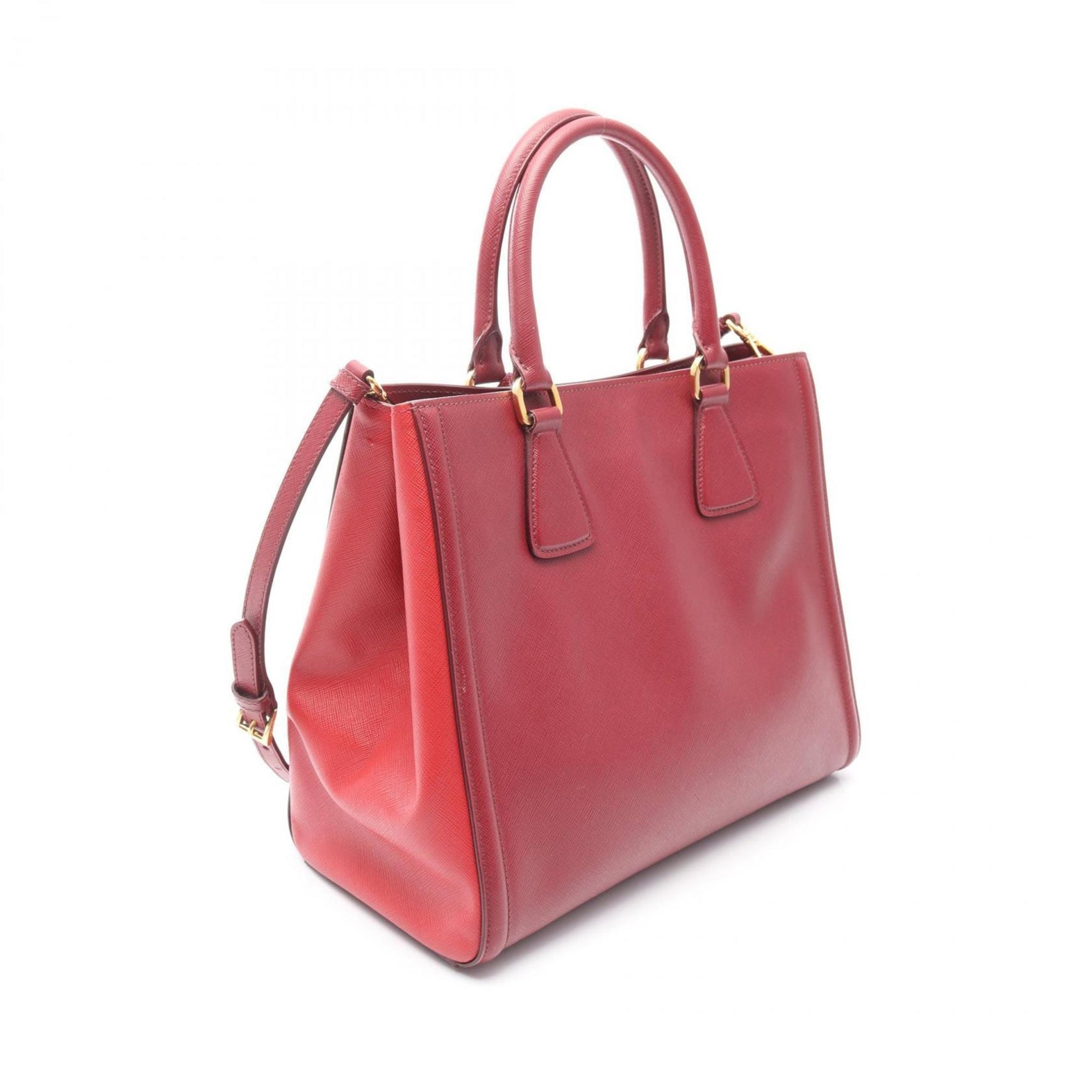 Prada VIT DAINO handbag in Saffiano leather, red