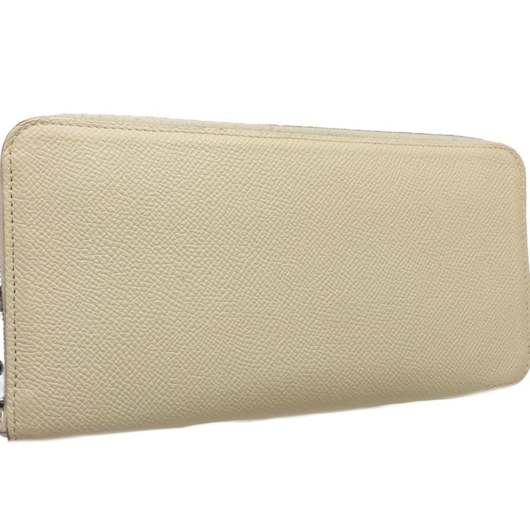 HERMES Long Wallet Azap Silk In U Stamp Veau Epsom Leather Crepe