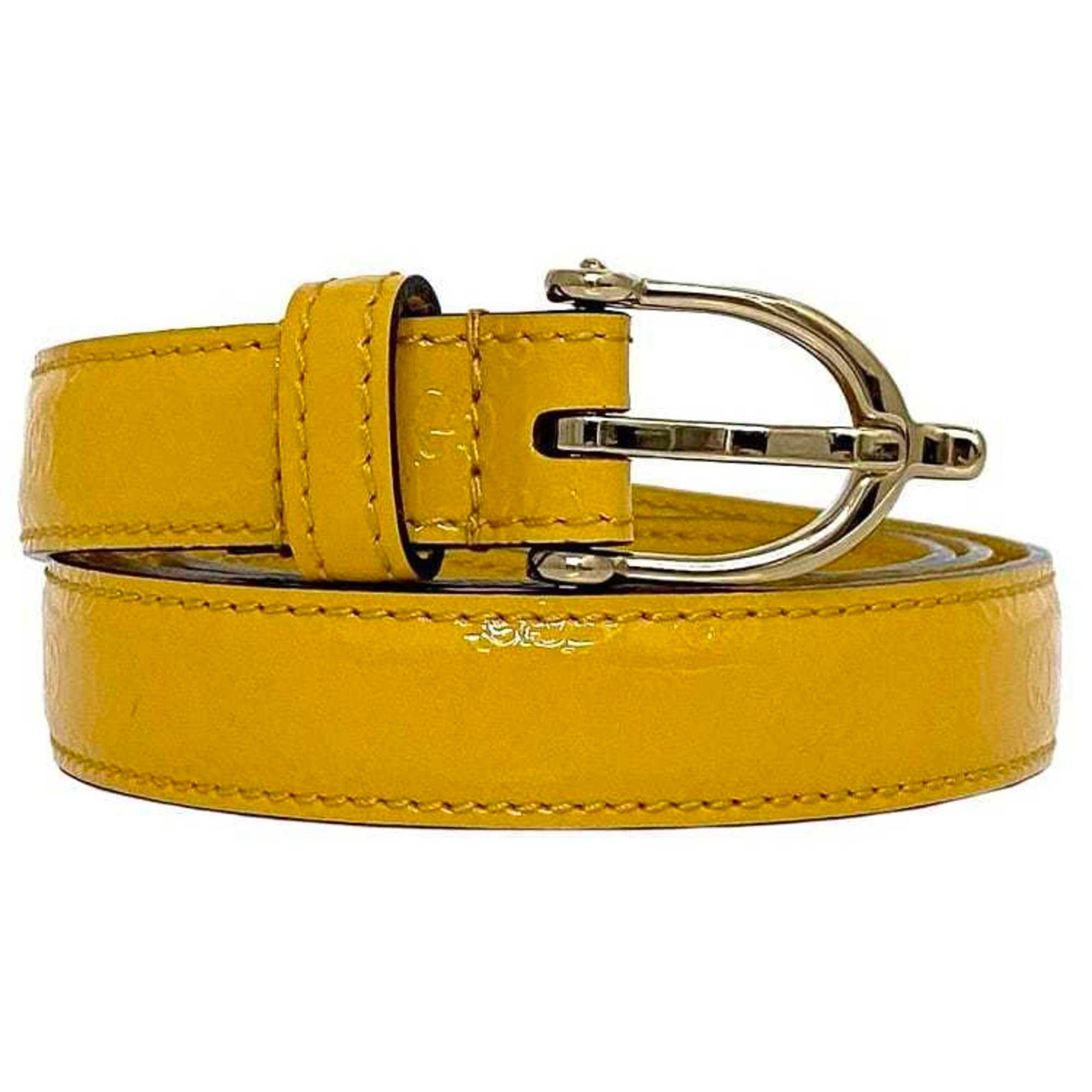 Gucci Belt Striped Line Thin Waist Leather GG
