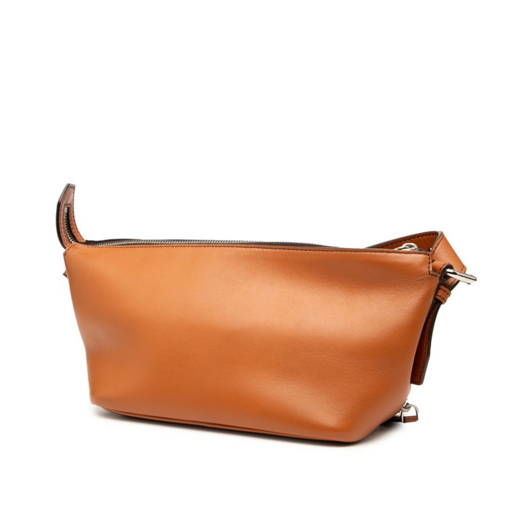 Fendi Logo Shoulder Bag Leather