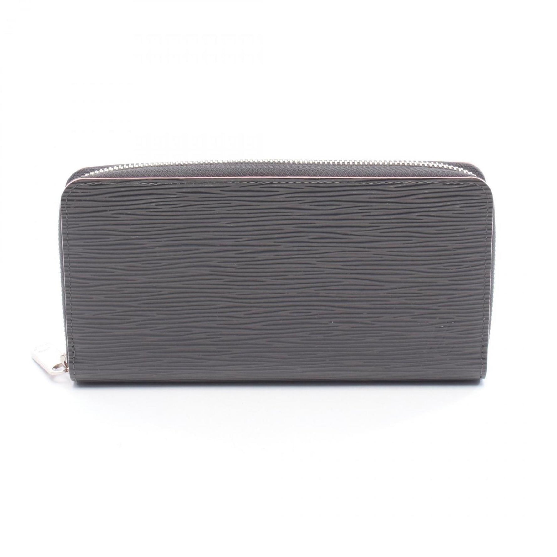 Louis Vuitton Zippy Wallet, Round Long Epi Leather, Gray and Pink