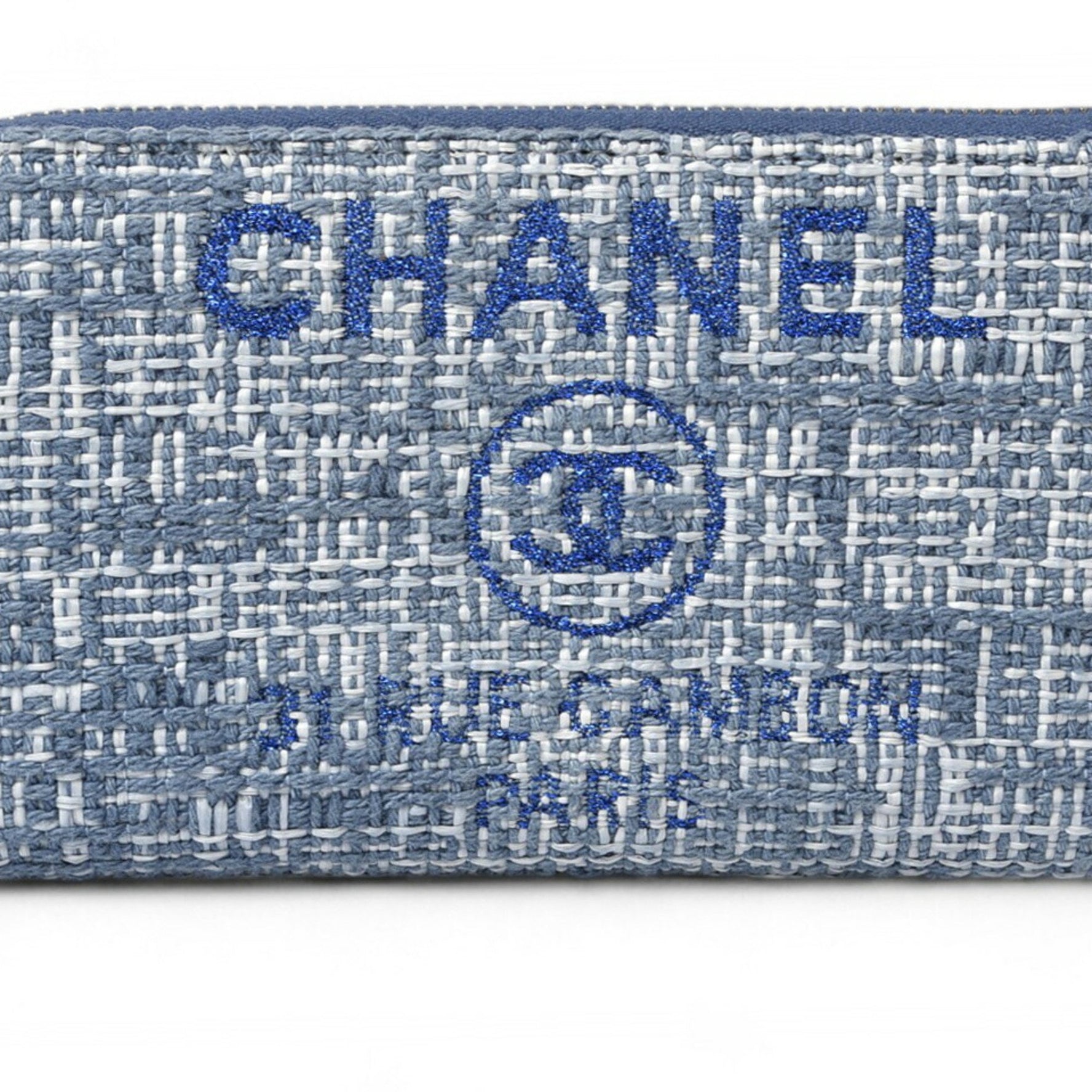 Chanel Wallet Bi-fold Coco Mark Deauville Tweed