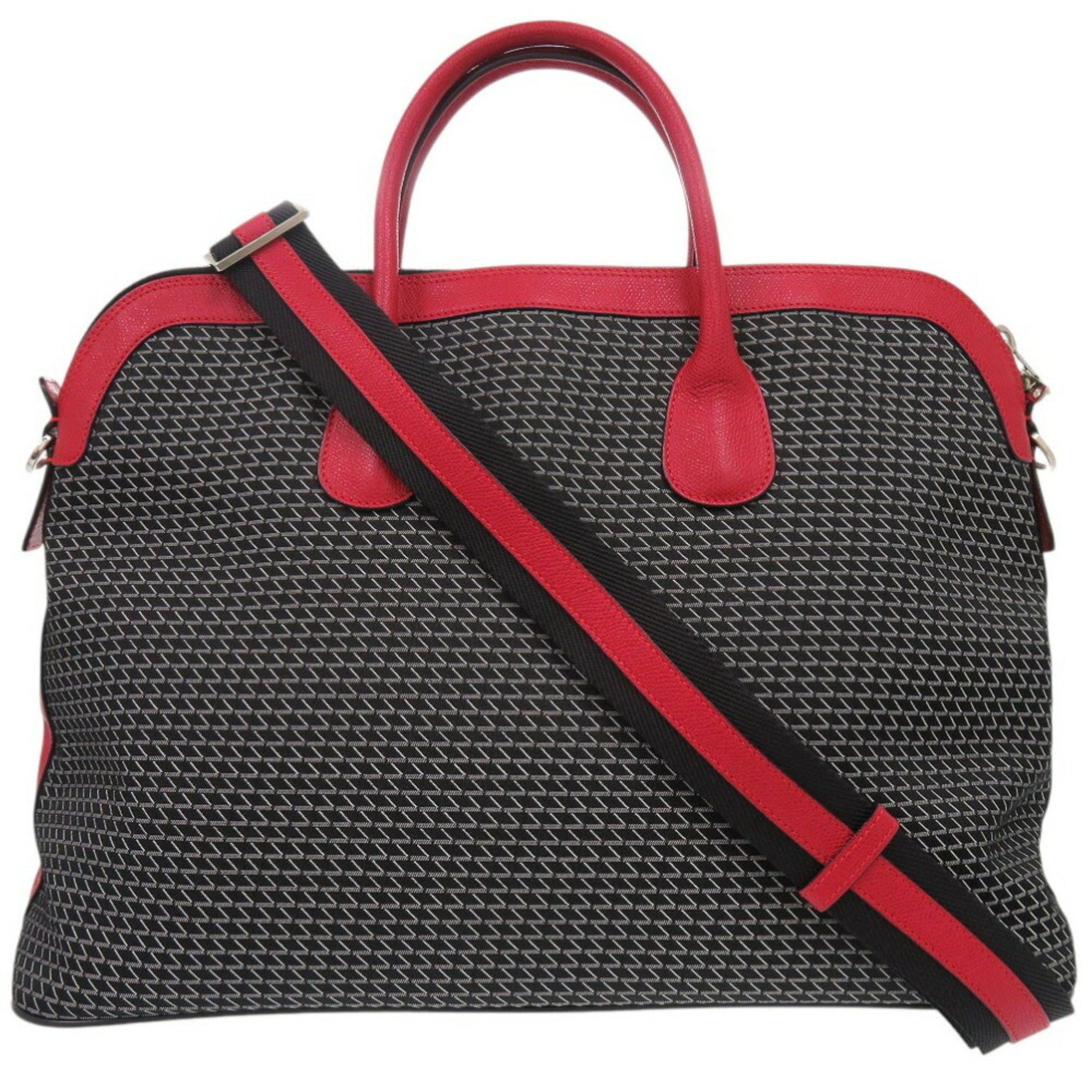 Valextra K-VAL My Shoulder Bag Nylon Leather Black