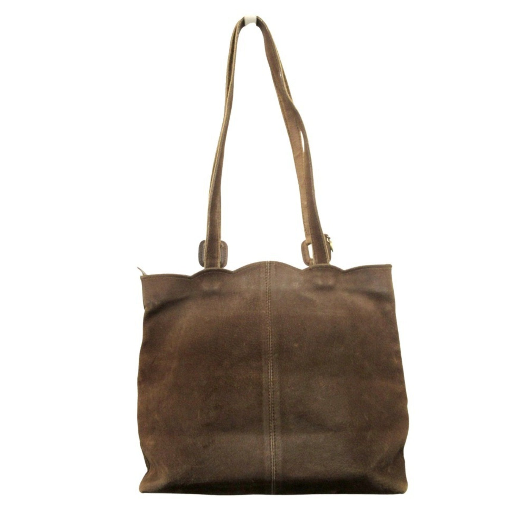 FENDI S.A.S suede leather hand bag tote shoulder Zucca old vintage ladies