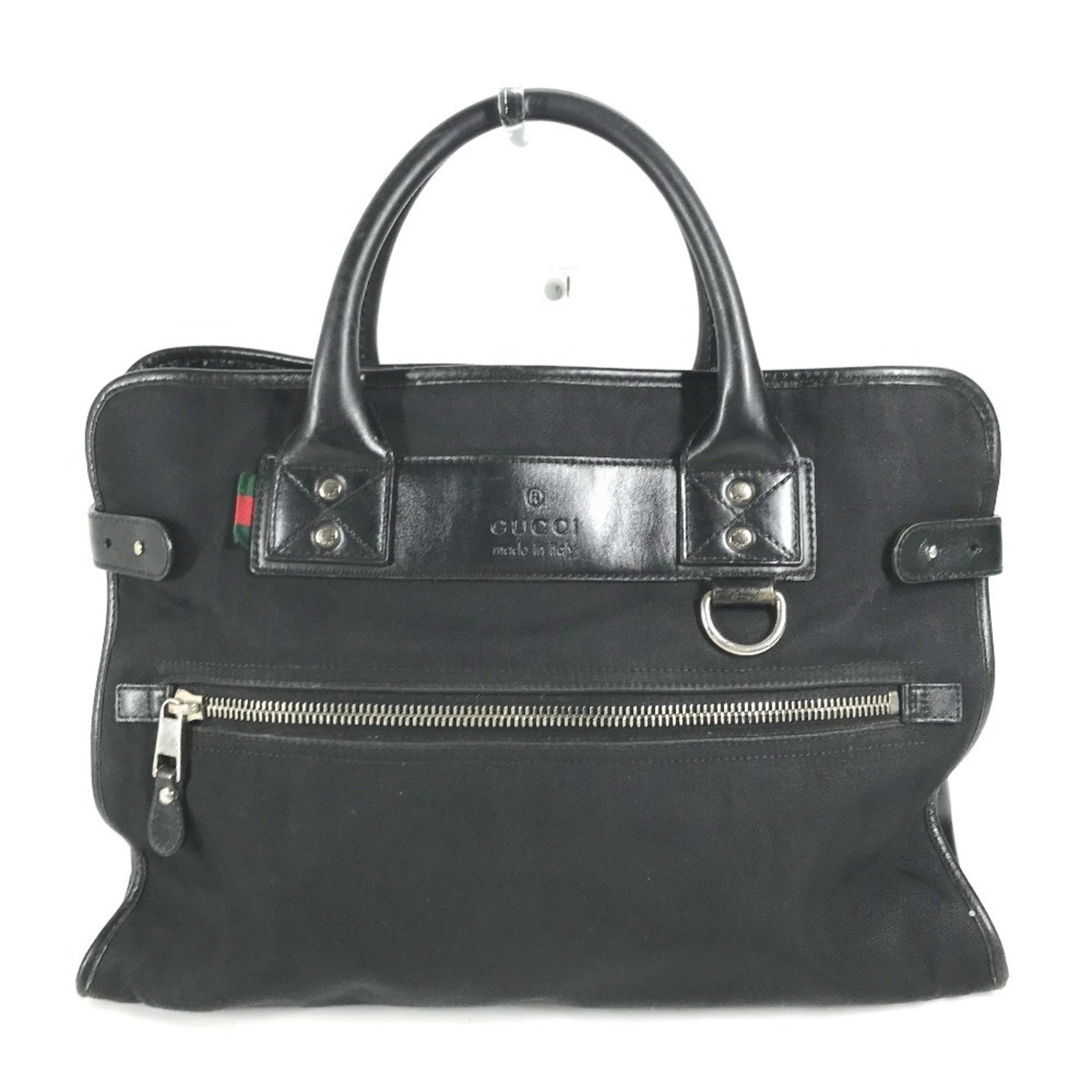 GUCCI Handbag Tote Bag Nylon Leather Men's