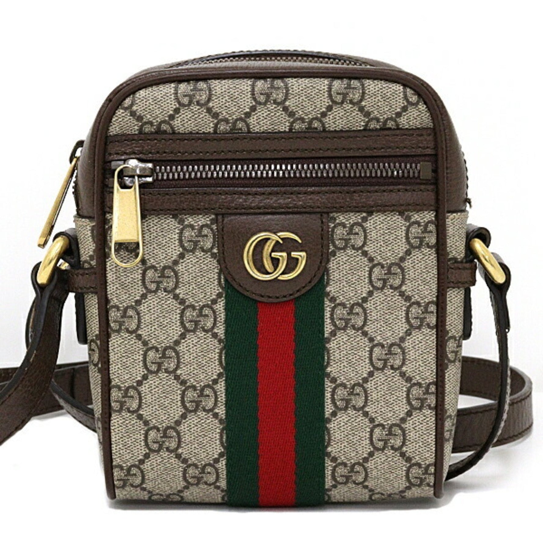 GUCCI Ophidia GG Shoulder Bag Supreme Canvas Ebony