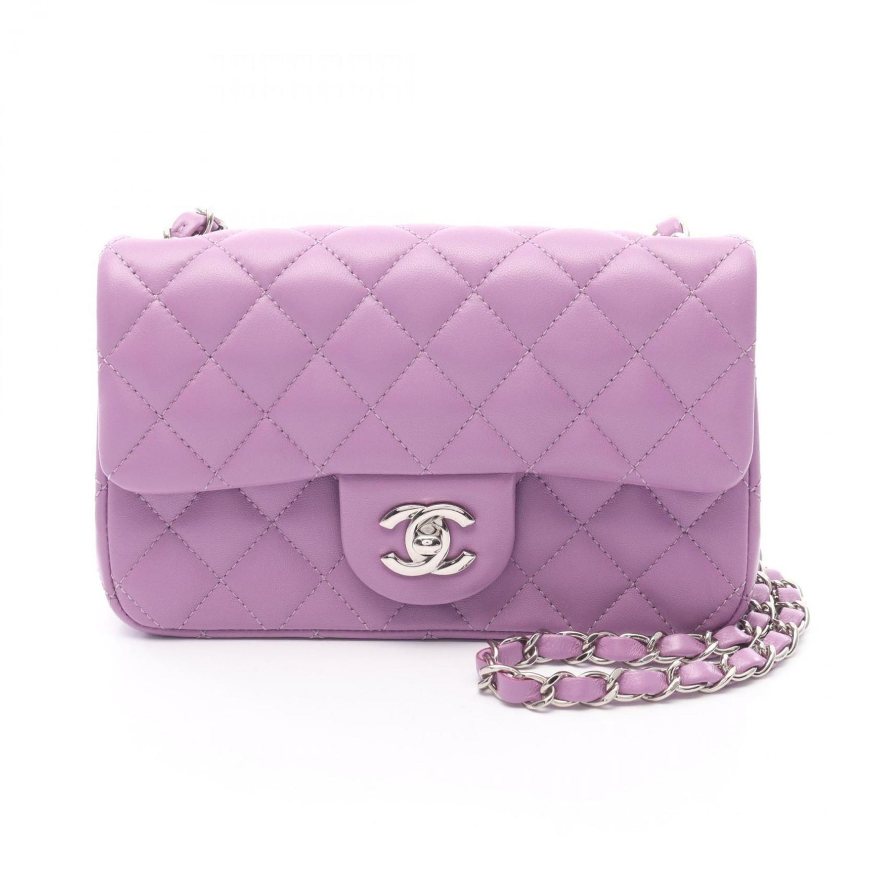 CHANEL Mini Matelasse 20 Shoulder Bag in Lambskin Leather
