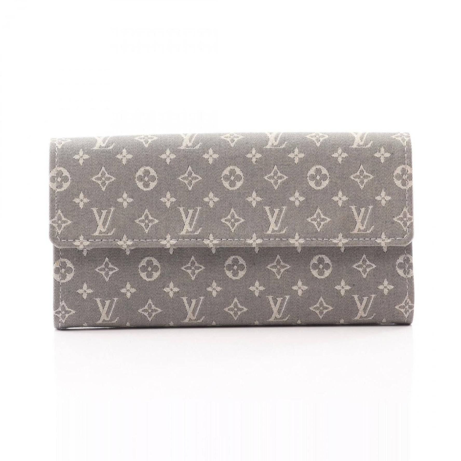Louis Vuitton Portefeuille Sarah Bifold Long Wallet in Monogram Mini Lan Canvas