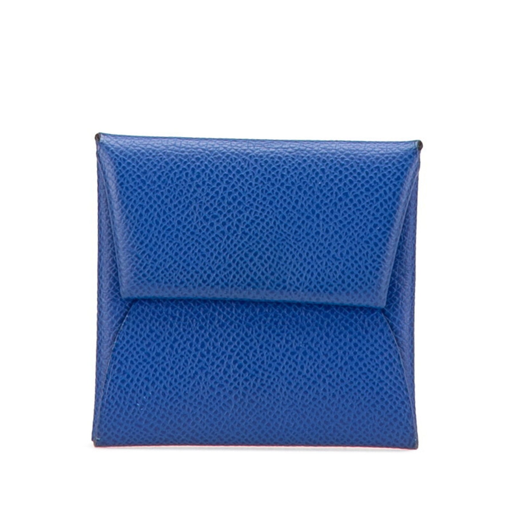 Hermes Bastia Coin Case Blue Royale Terre Bateau Veau Epsom