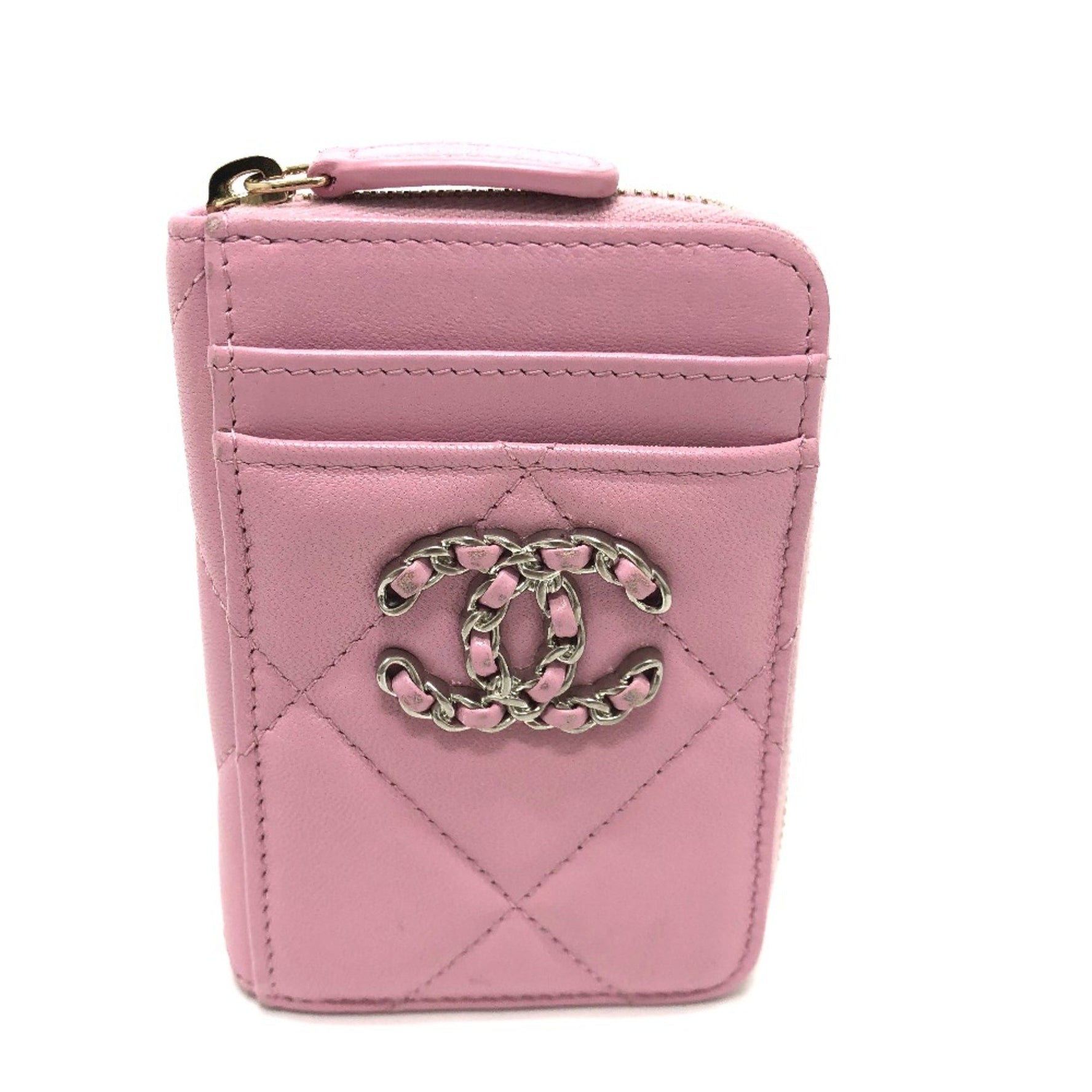 Chanel CC Mark CC wallet/wallet coin purse SilverGoldHardware