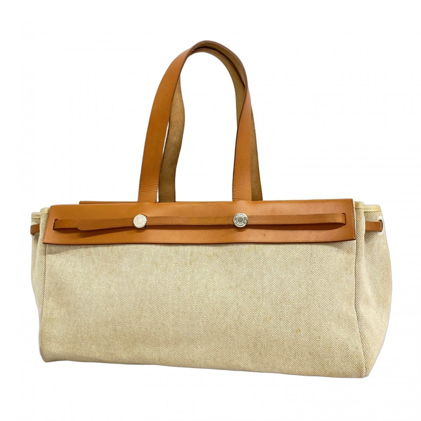 Hermes Hermès Cabas Toile H Tote Bag F Stamped