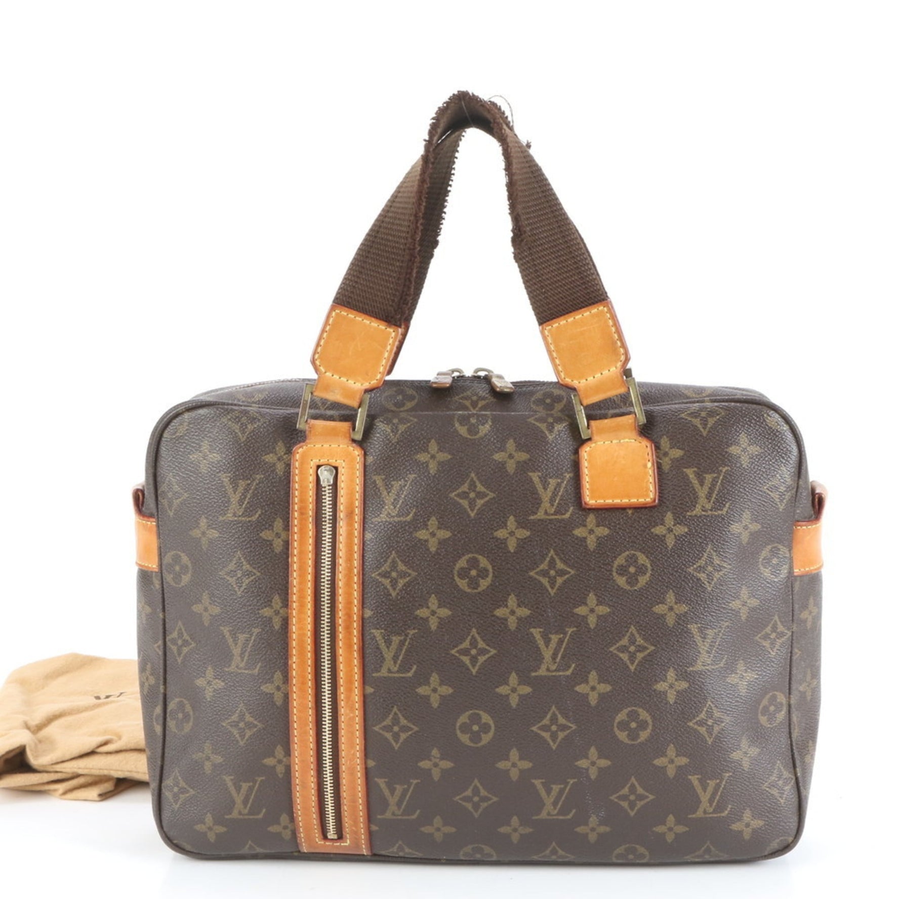 Louis Vuitton Monogram Sac Bosphore Leather Business Briefcase