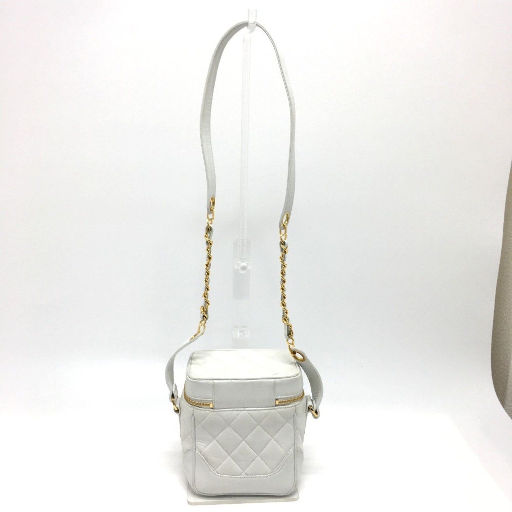 CHANEL CC Coco Mark Matelasse Vanity Shoulder Bag in Lambskin