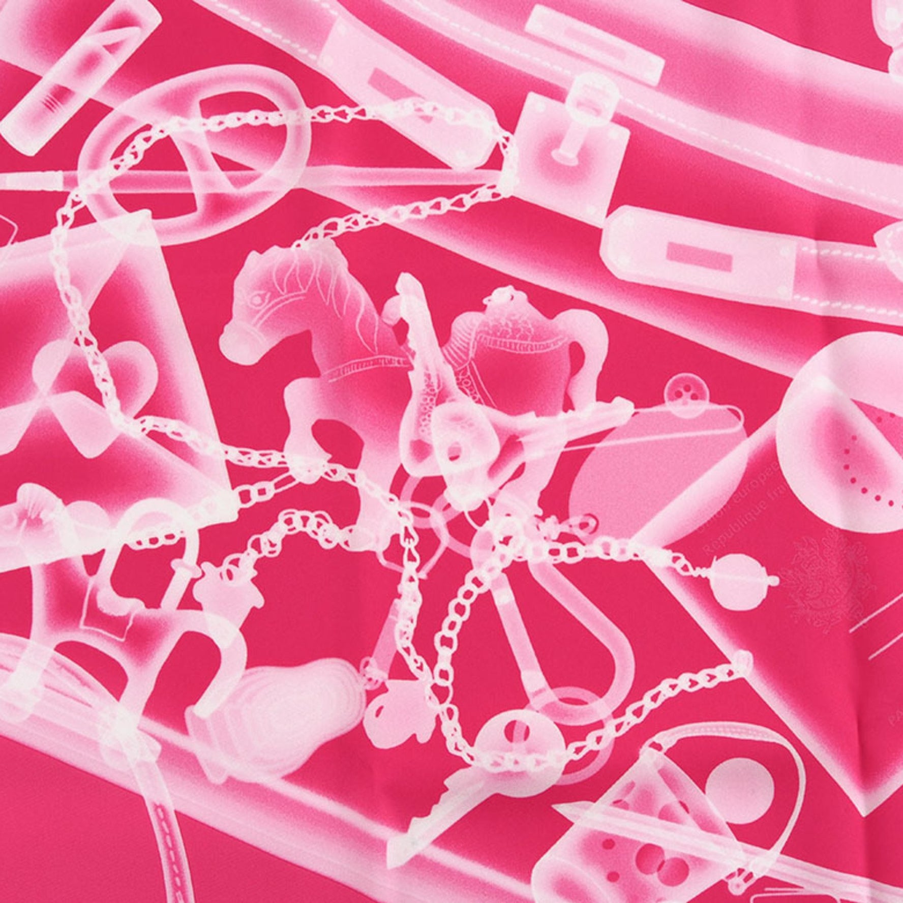 Hermes Carre 70 Please Check in Scarf Muffler 100% Silk