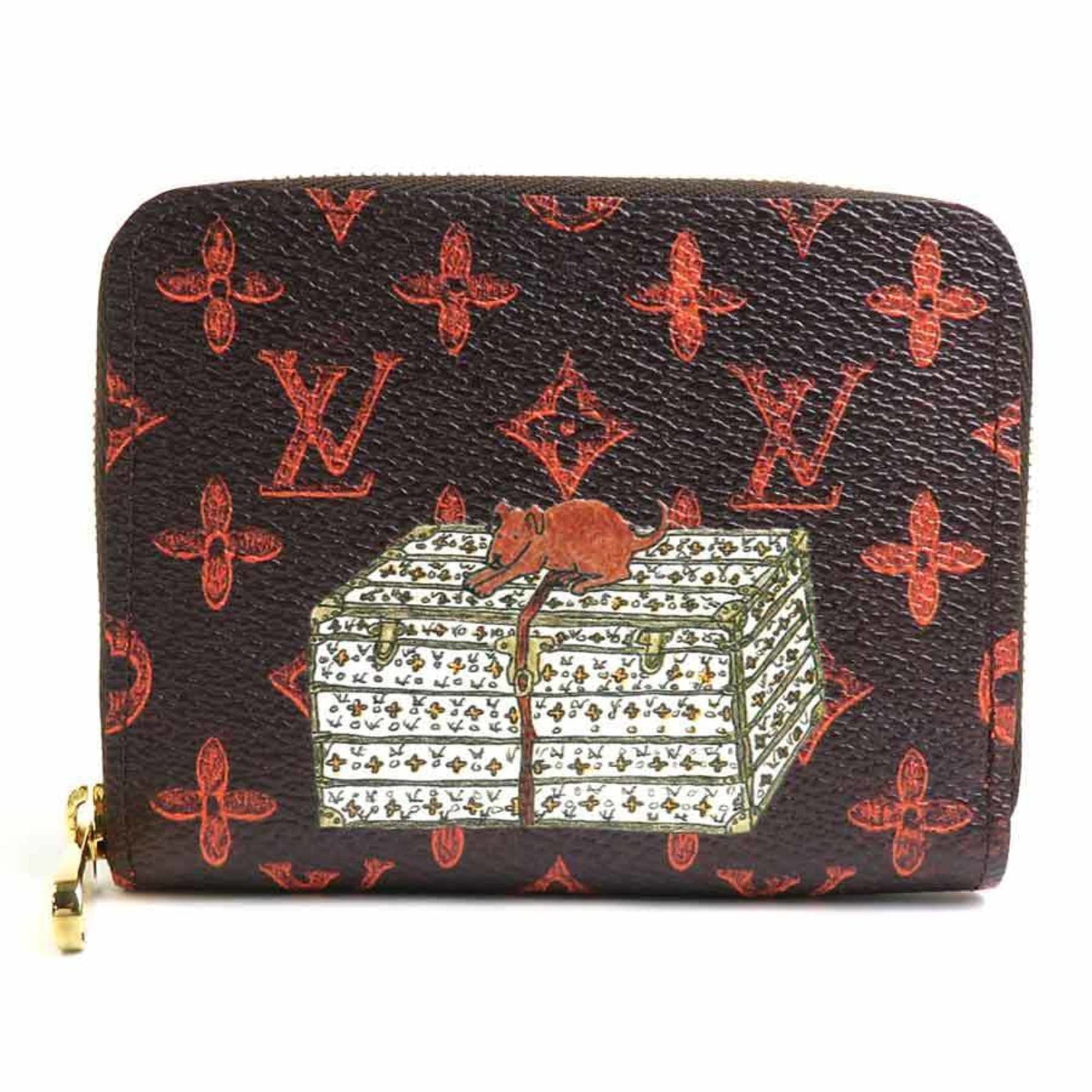 Louis Vuitton Coin Case Catgram Zippy Purse Monogram Canvas