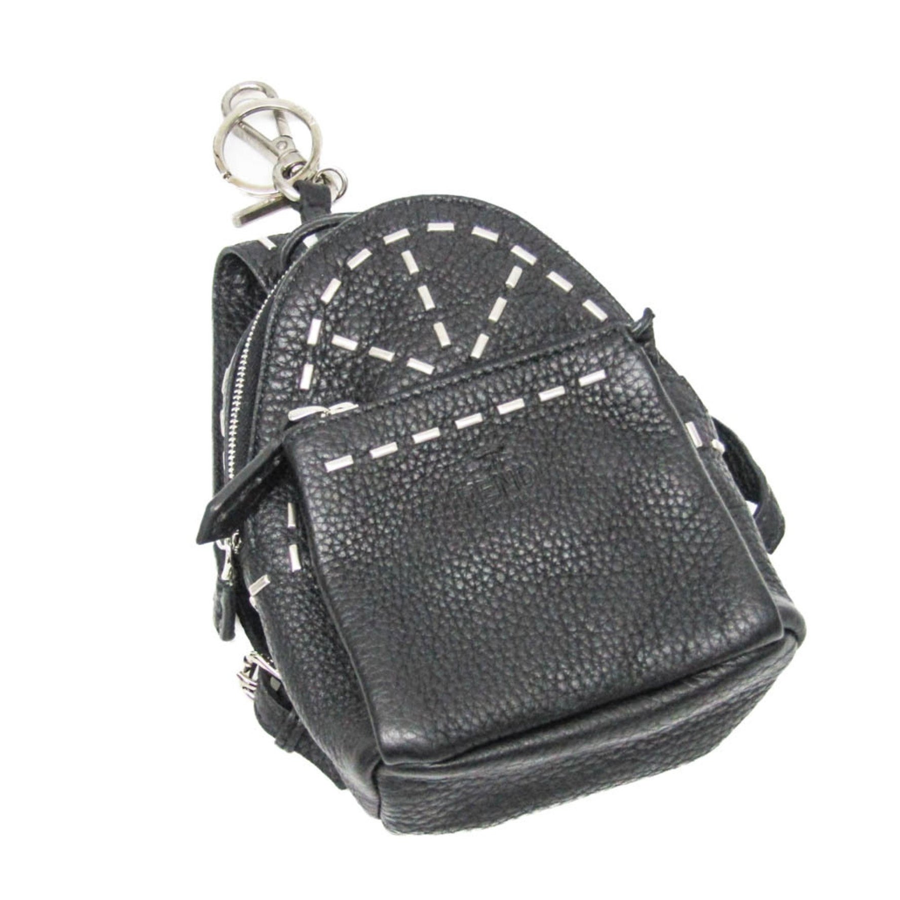 Fendi Selleria Pouch Keyring (Black)