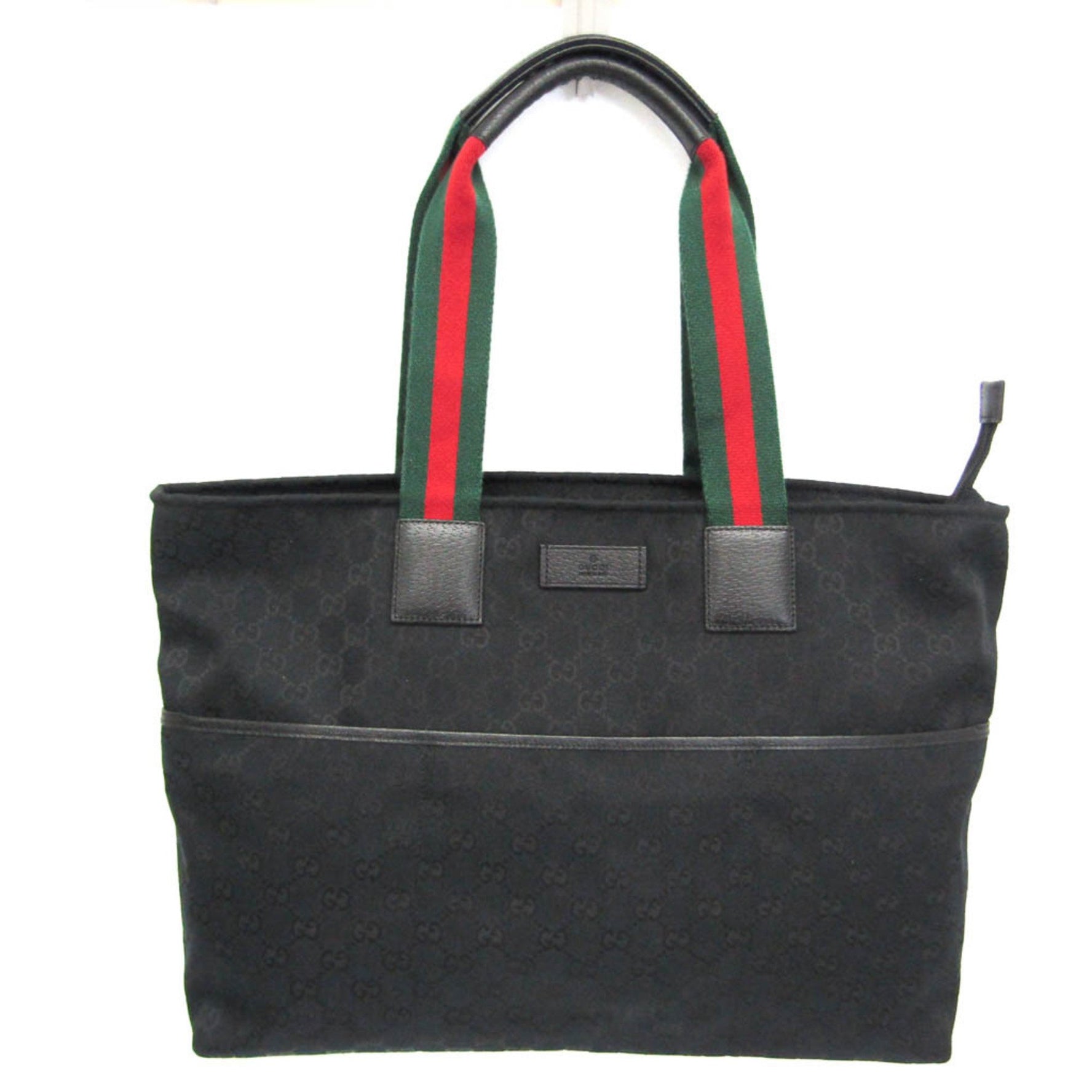 Gucci GG Canvas Sherry Line Mothers Bag Leather,Canvas Tote Bag