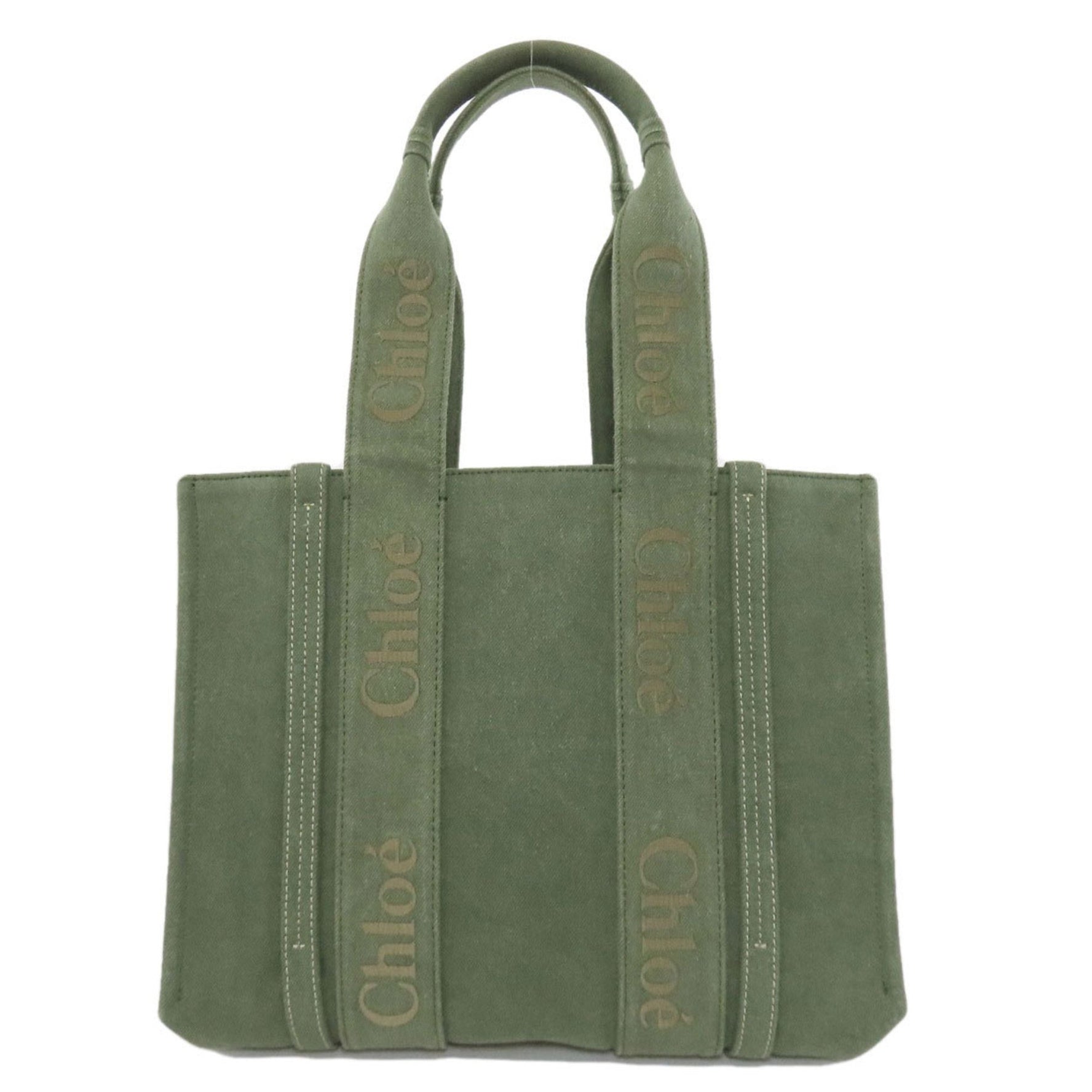 Chloé Chloe Woody Tote Canvas Bag