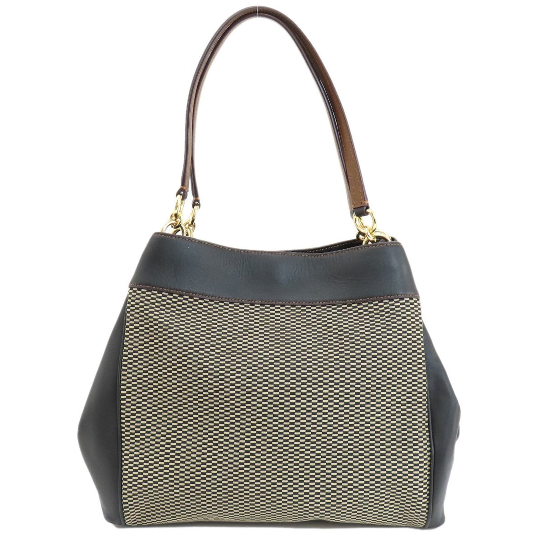 Coach Metal Tote Bag Canvas