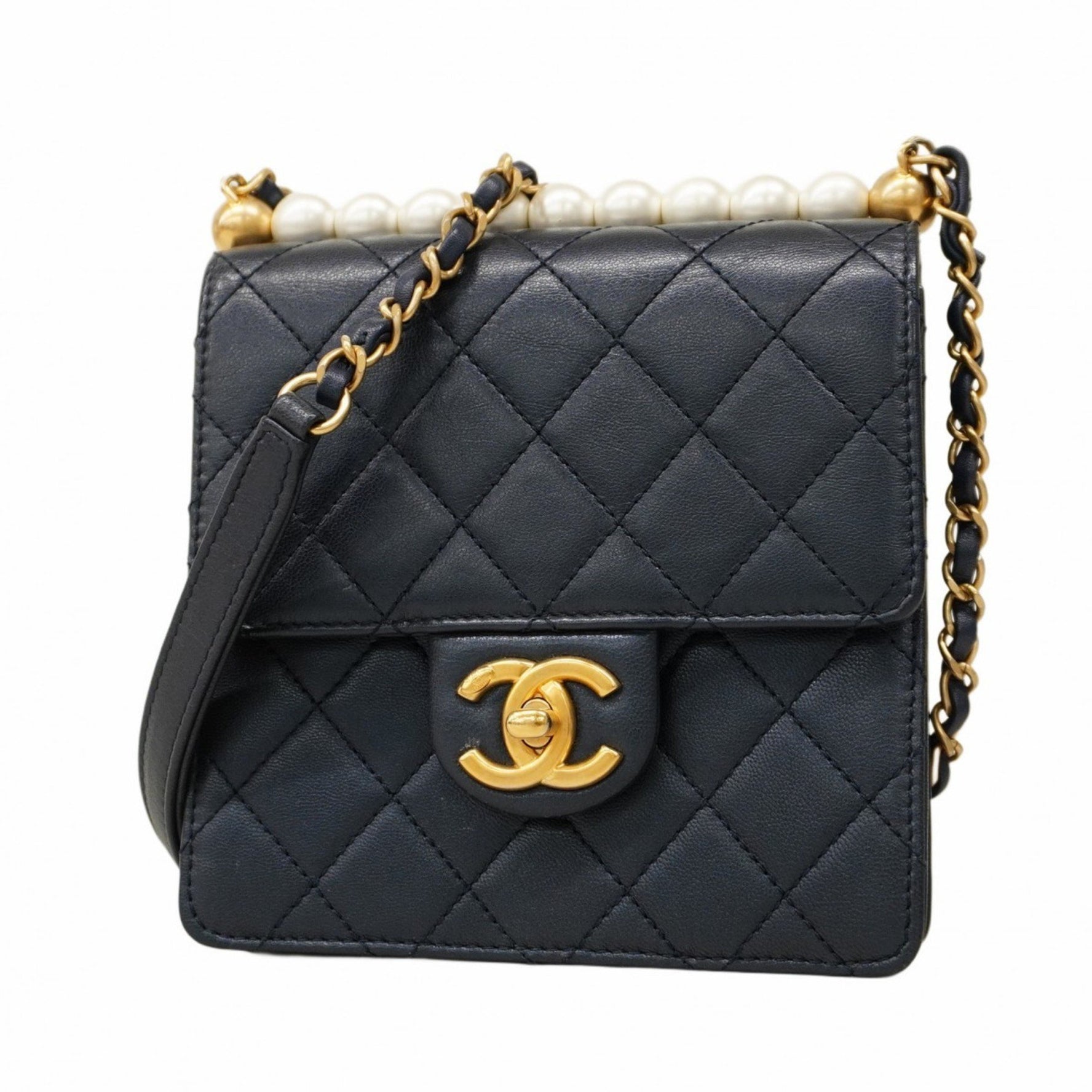 Chanel Matelasse Shoulder Bag with Chain Bag, Lambskin