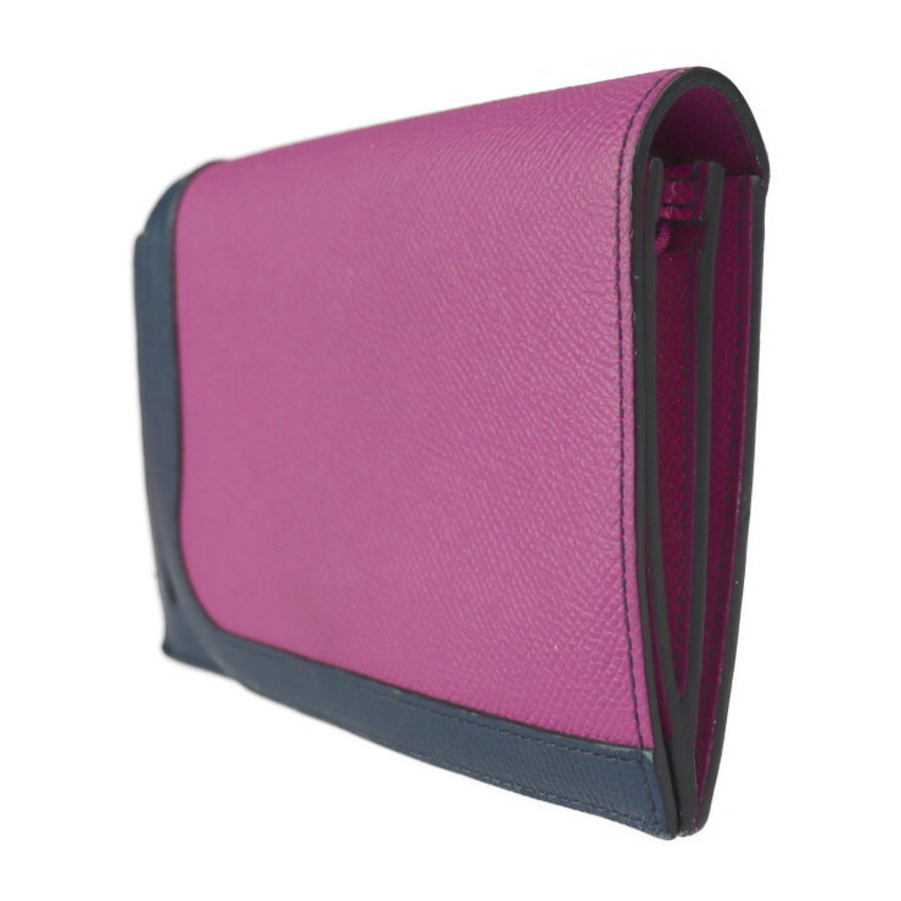 HERMES Camaille Long Wallet Vaux Epsom Magnolia Broodmalte Capucines C Engraved