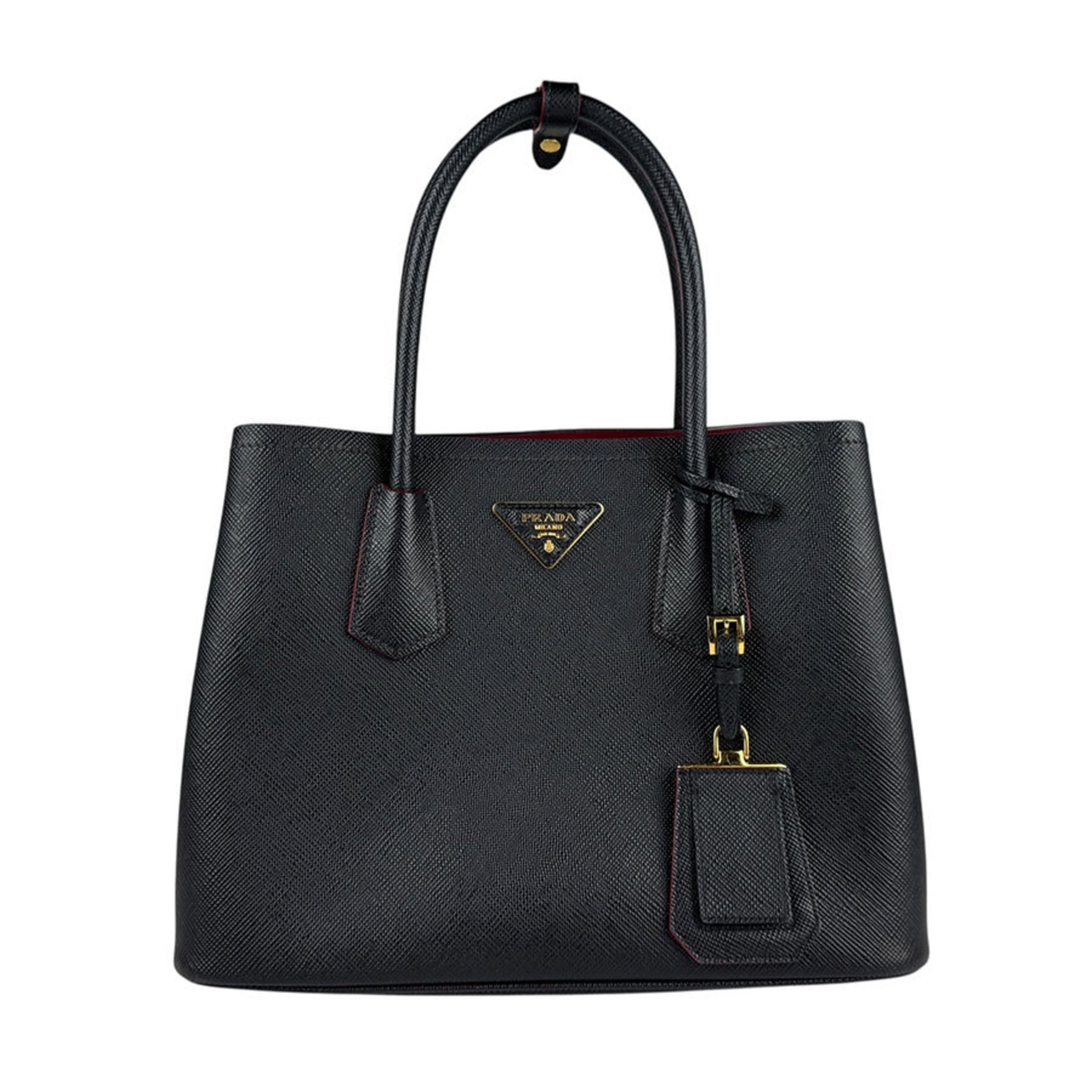 Prada handbag, leather