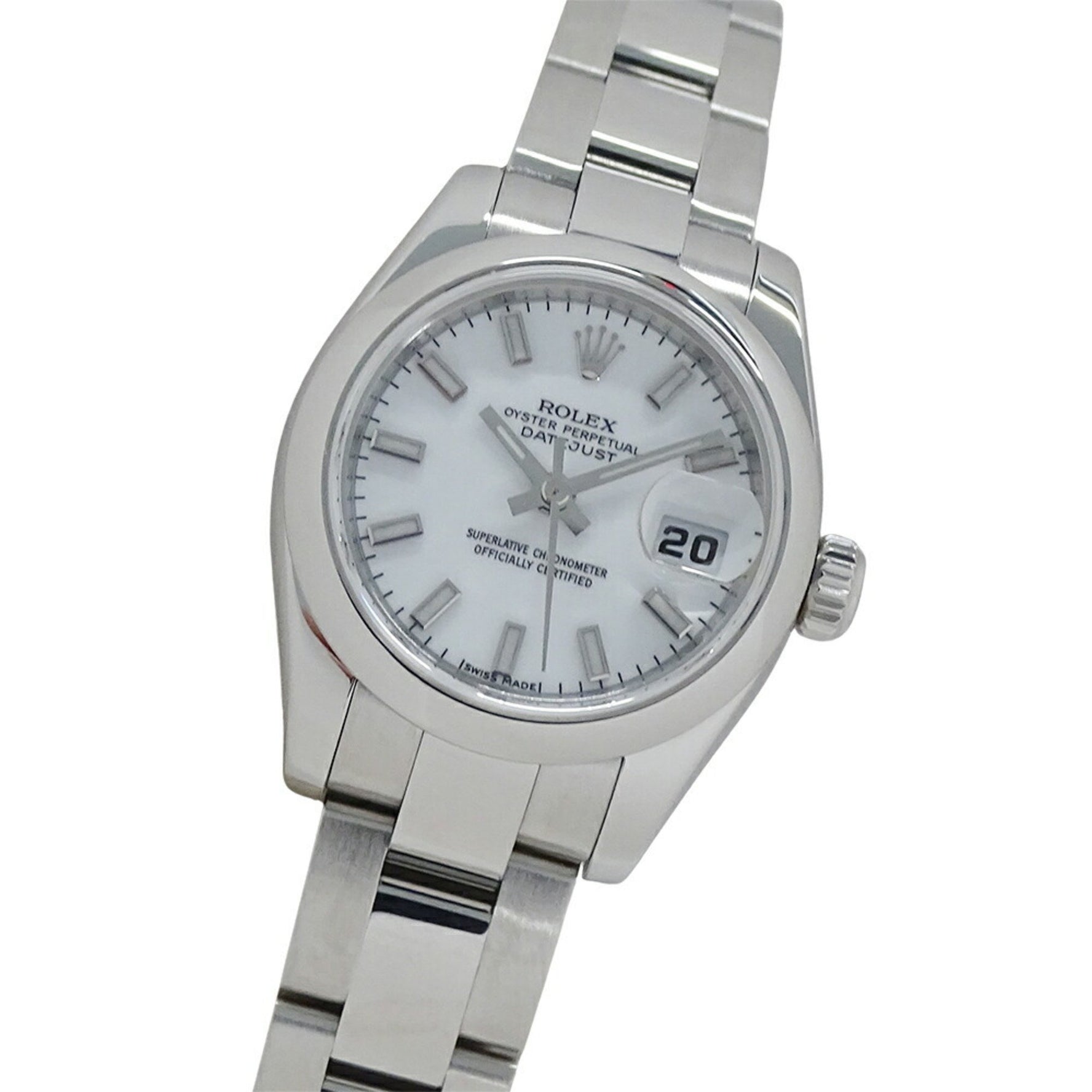 Rolex Datejust M-number Automatic Watch, Stainless Steel, Silver, White, Roulette, Polished
