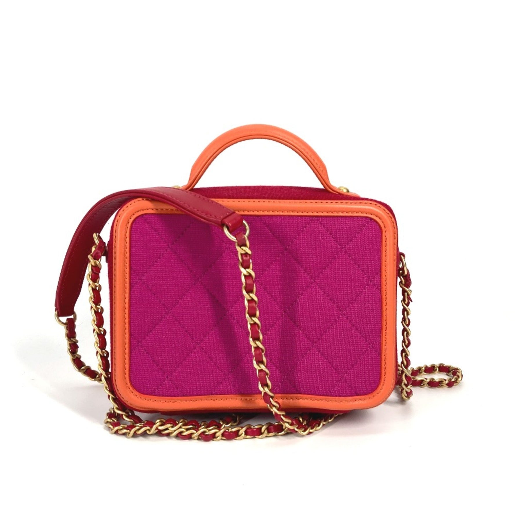 Chanel CC Mark Crossbody bag Chain Shoulder Bag Orange
