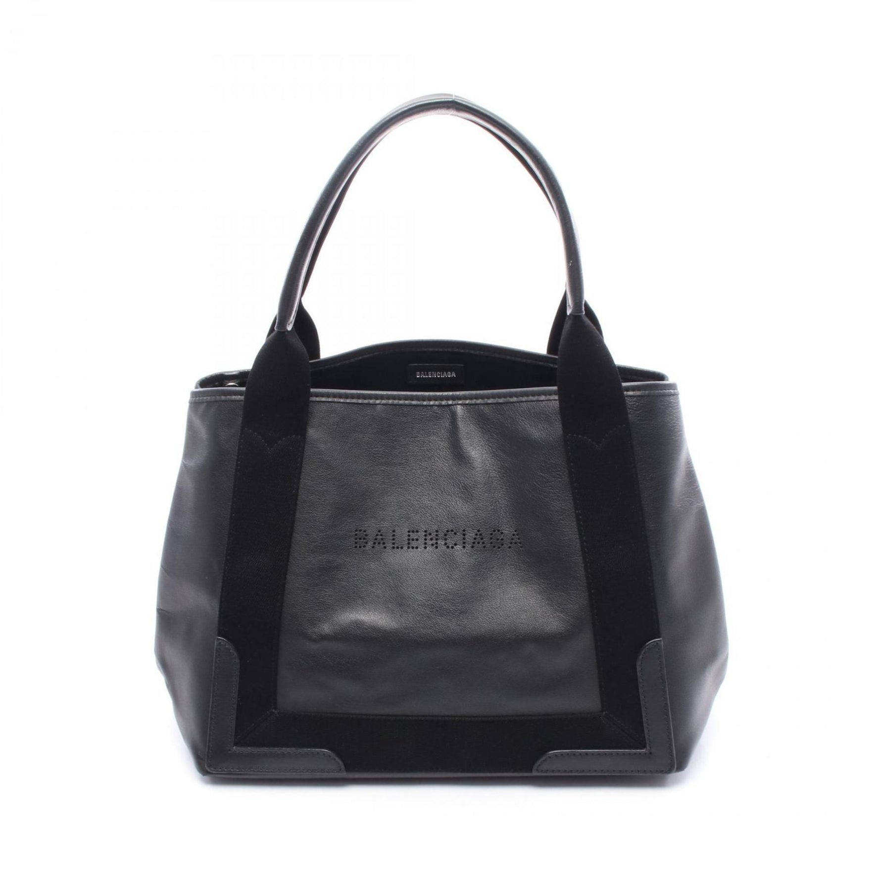 Balenciaga Navy Cabas S Tote Bag, Leather